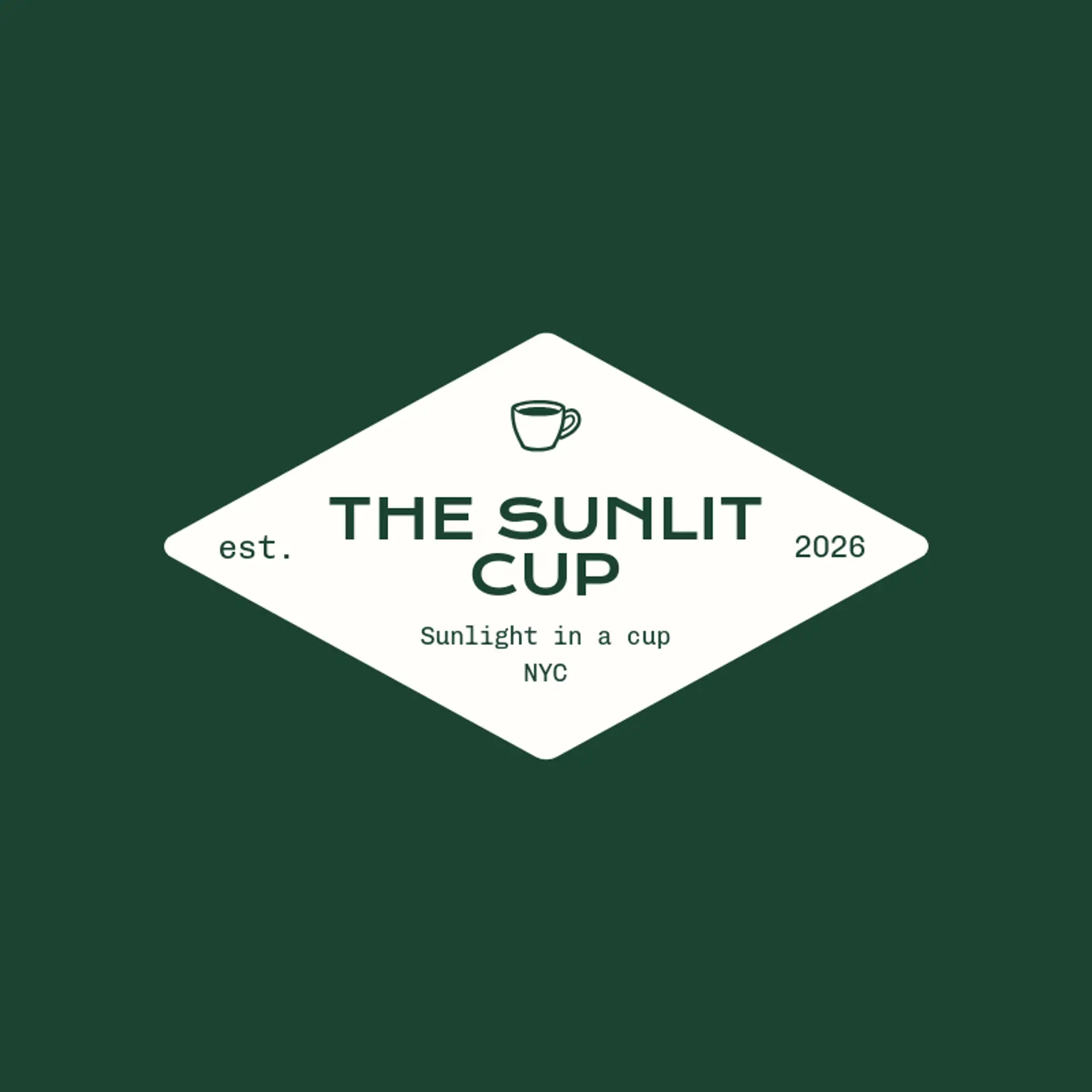 The Sunlit Cup logo for coffee