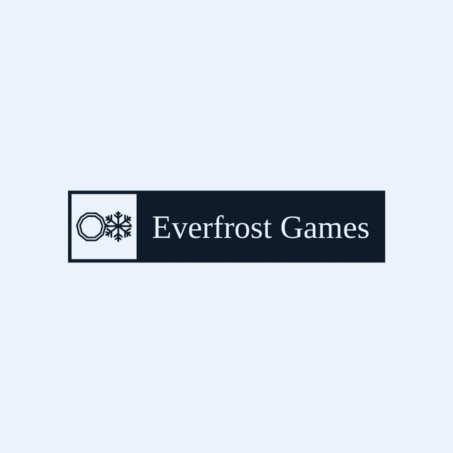Everfrost Games logo for winter
