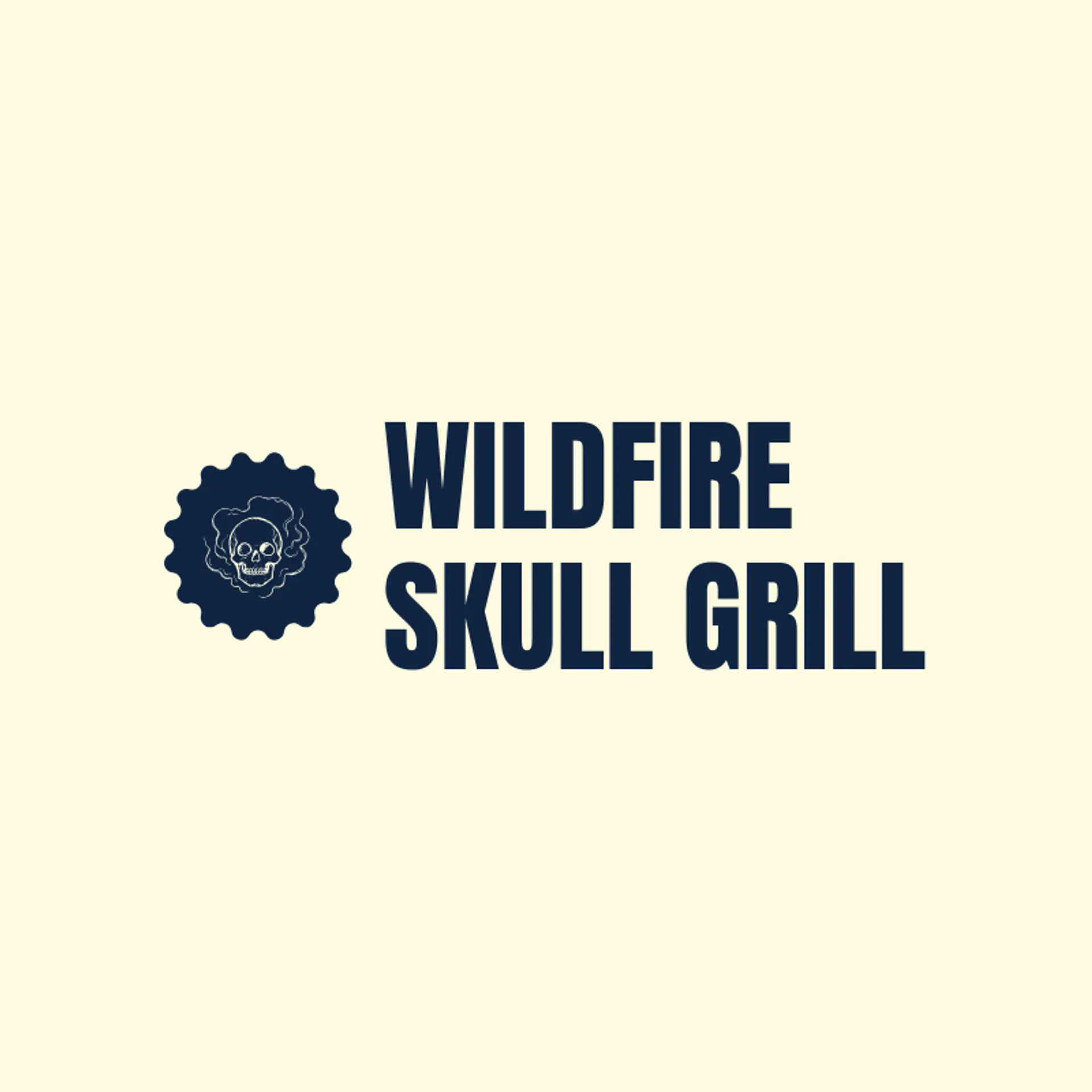 Wildfire Skull Grill logo for skull