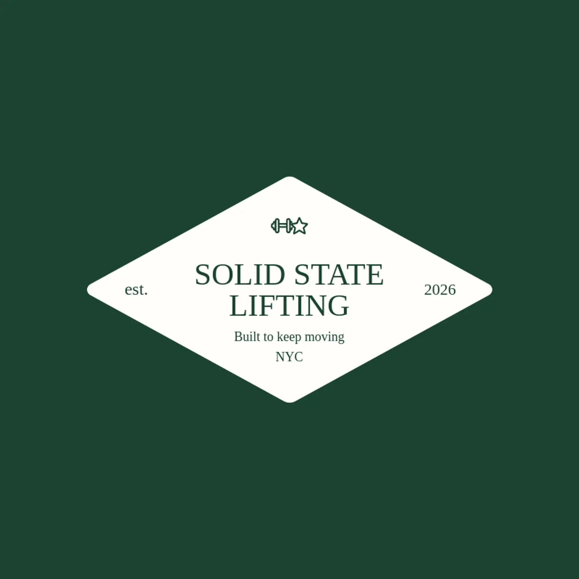 Solid State Lifting logo for dumbbell