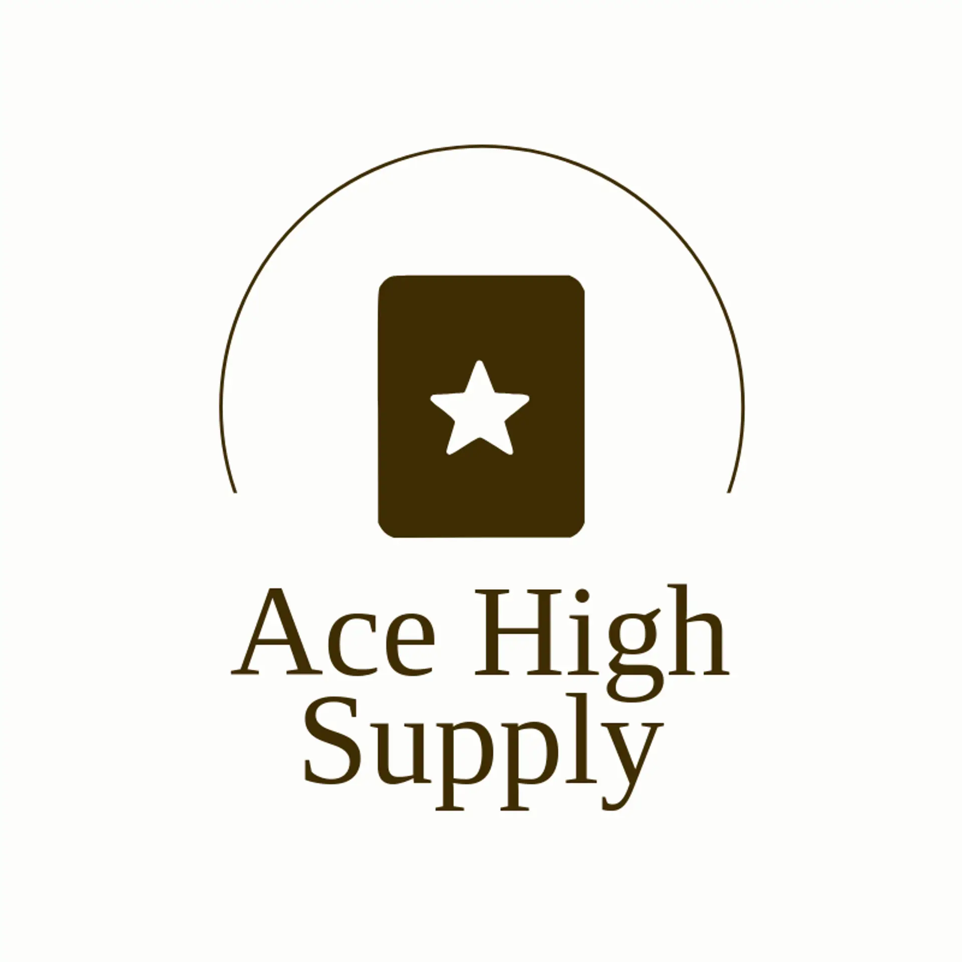 Ace High Supply logo for playing cards