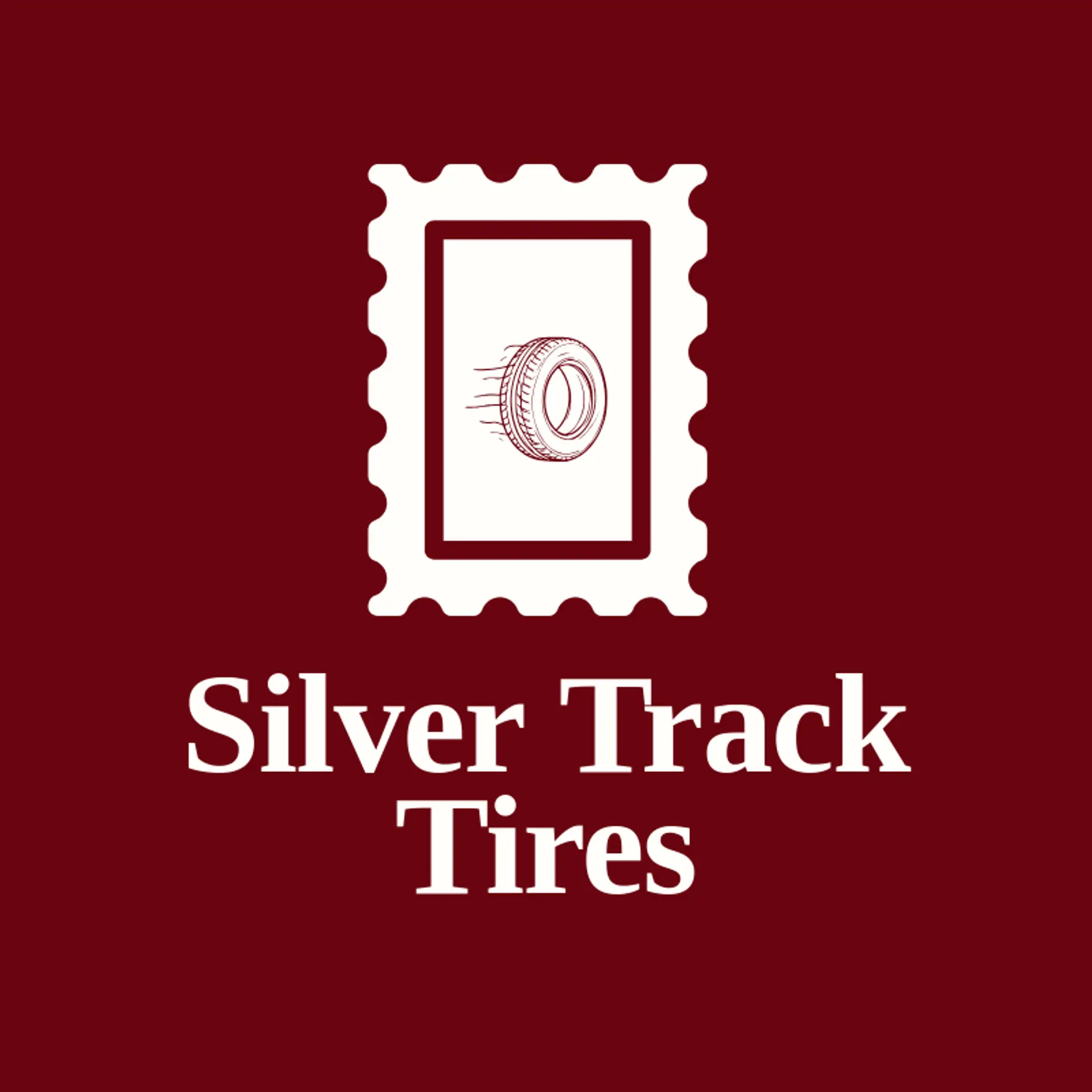 Silver Track Tires logo for tire