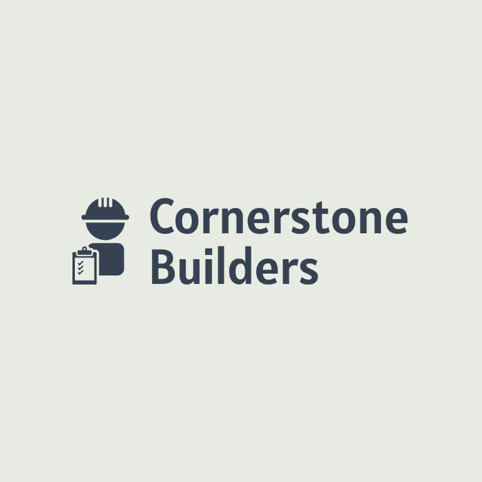 Cornerstone Builders logo for general construction