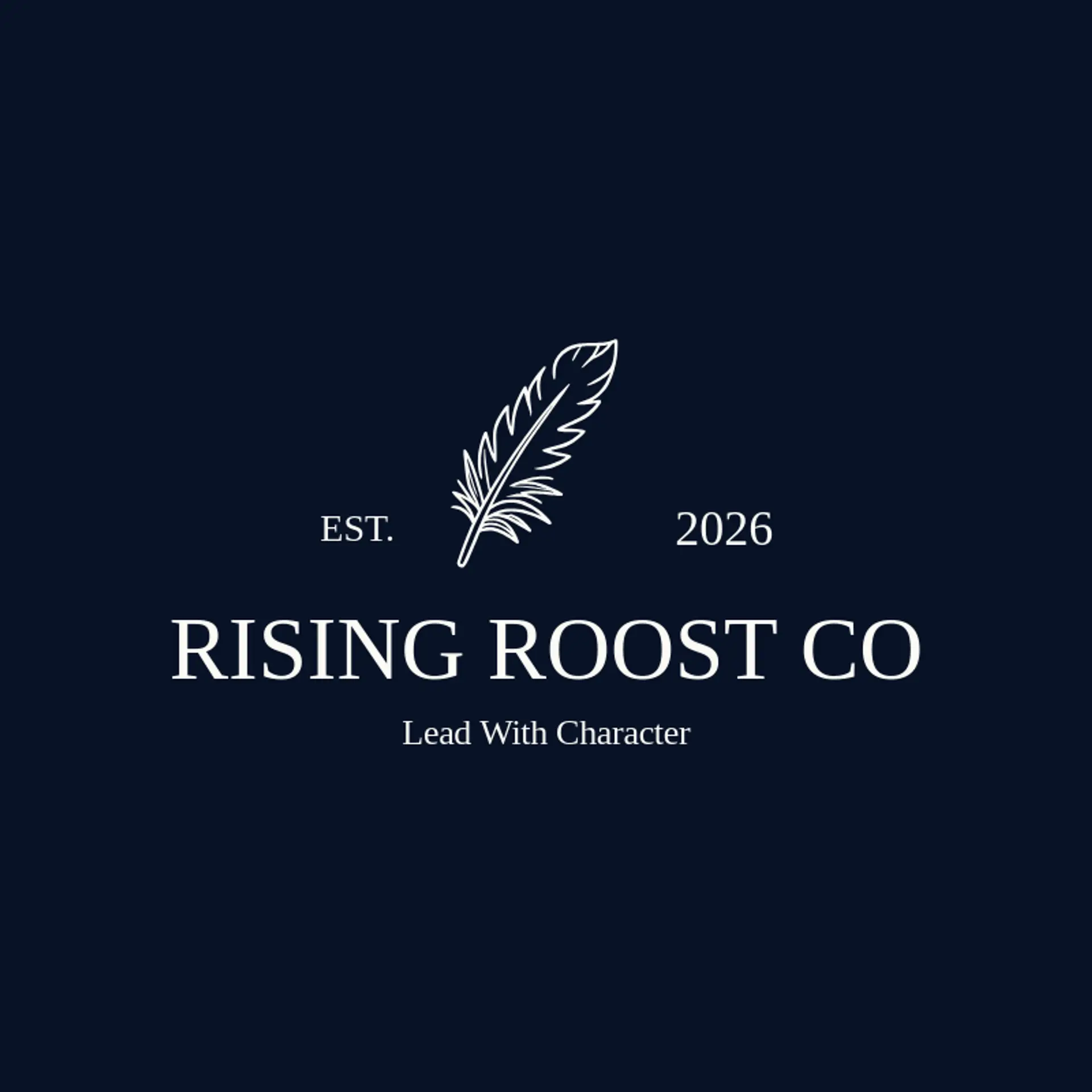 Rising Roost Co logo for rooster
