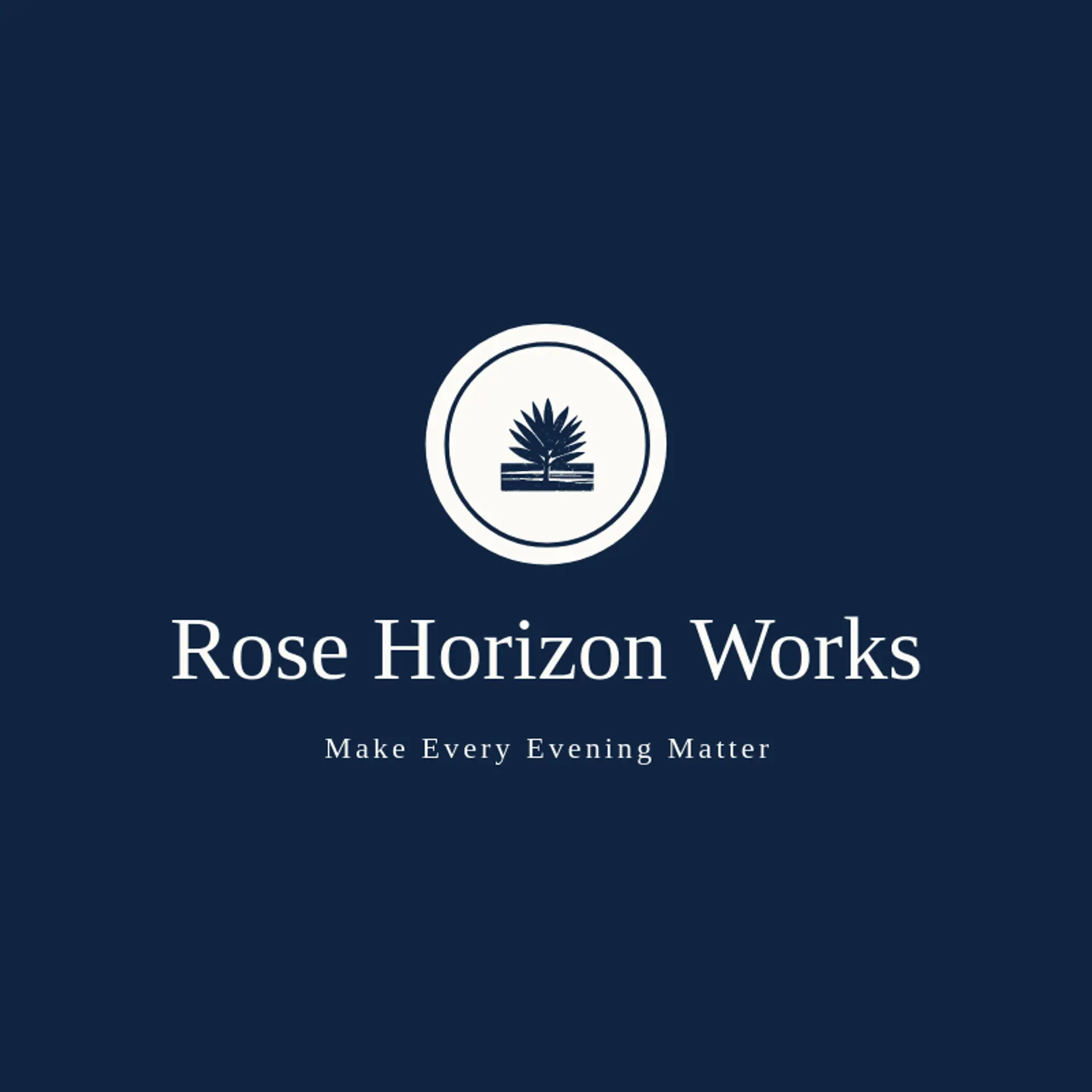 Rose Horizon Works logo for sunset