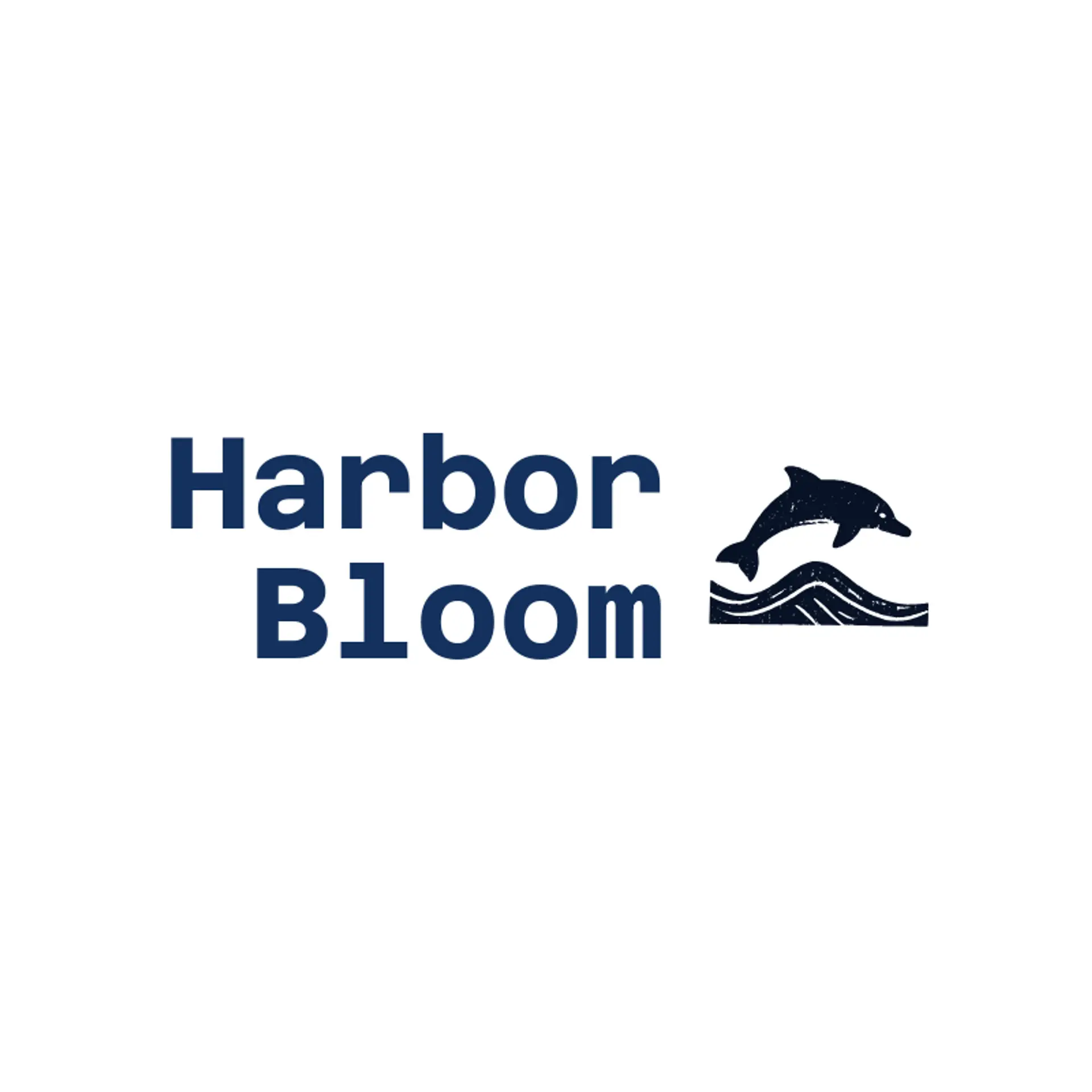Harbor Bloom logo for dolphin