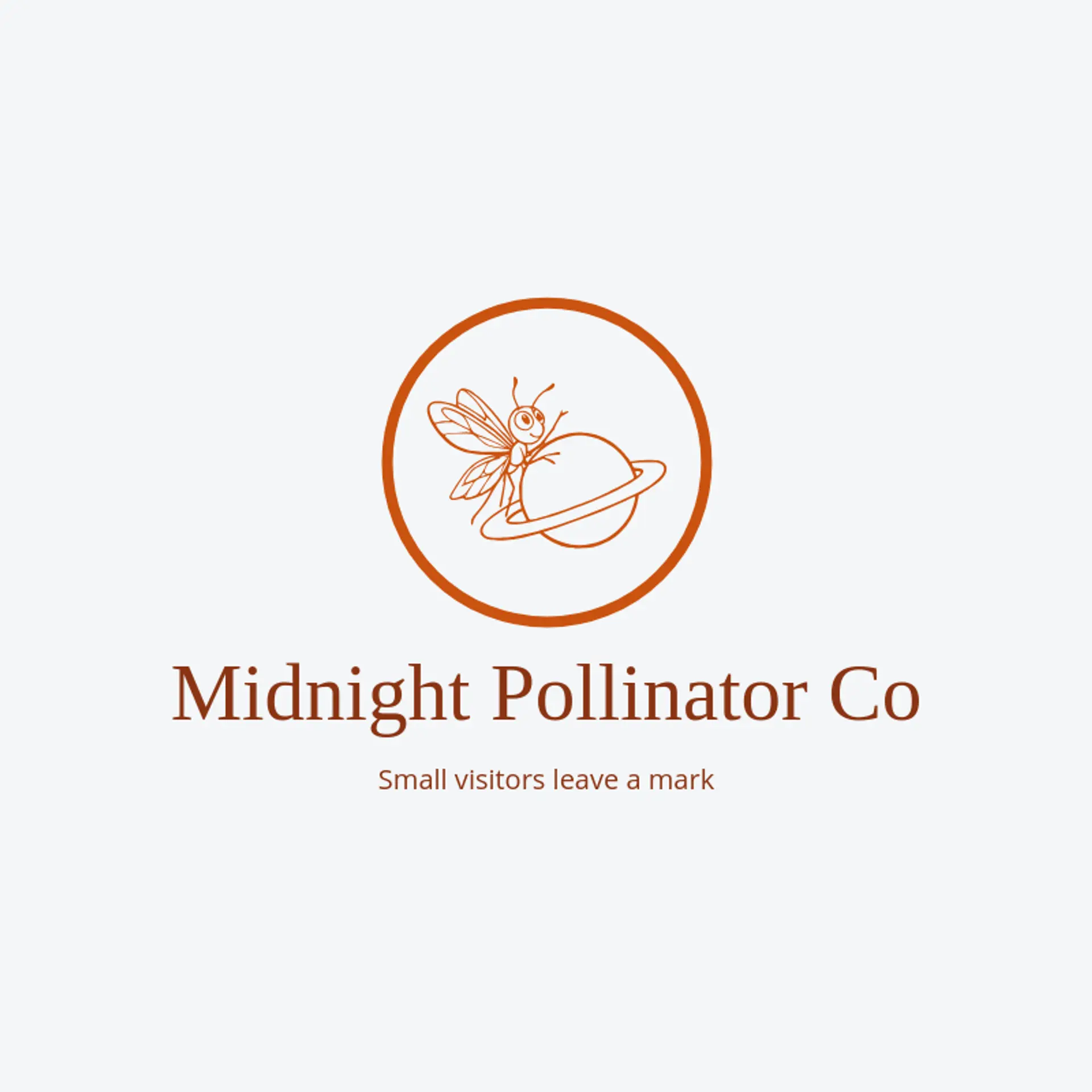 Midnight Pollinator Co logo for moth