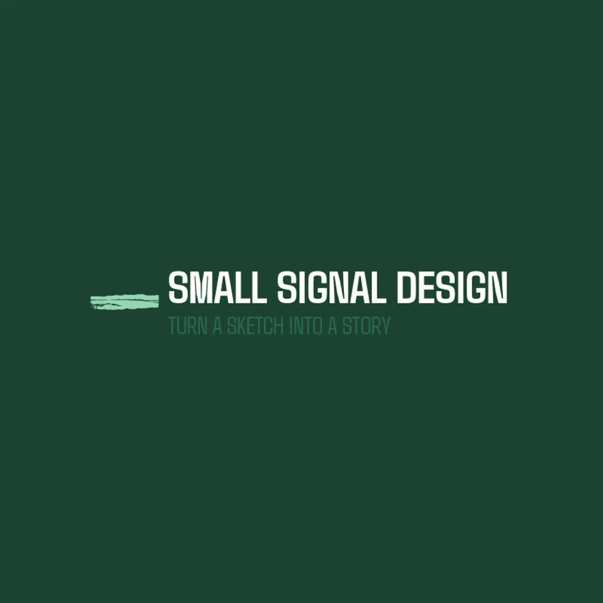 Small Signal Design logo for line