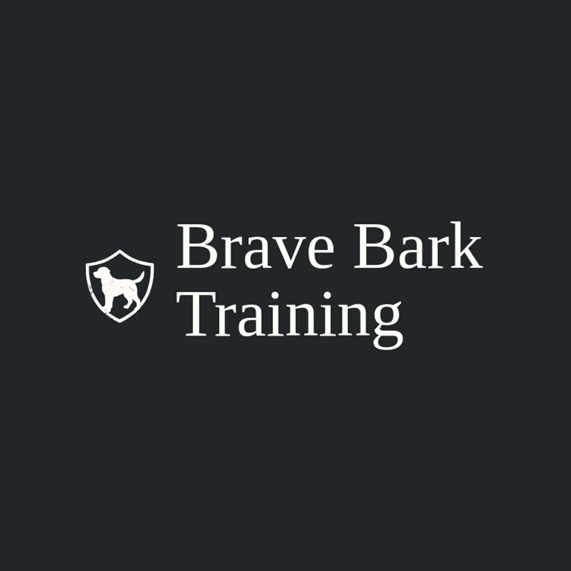 Brave Bark Training logo for dog training