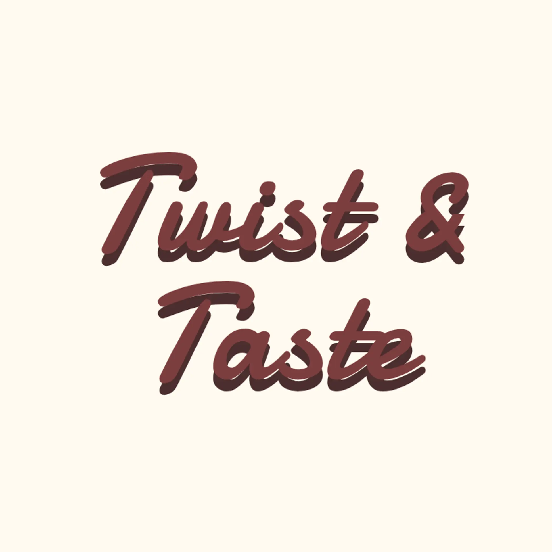 Twist & Taste logo for creative bakery