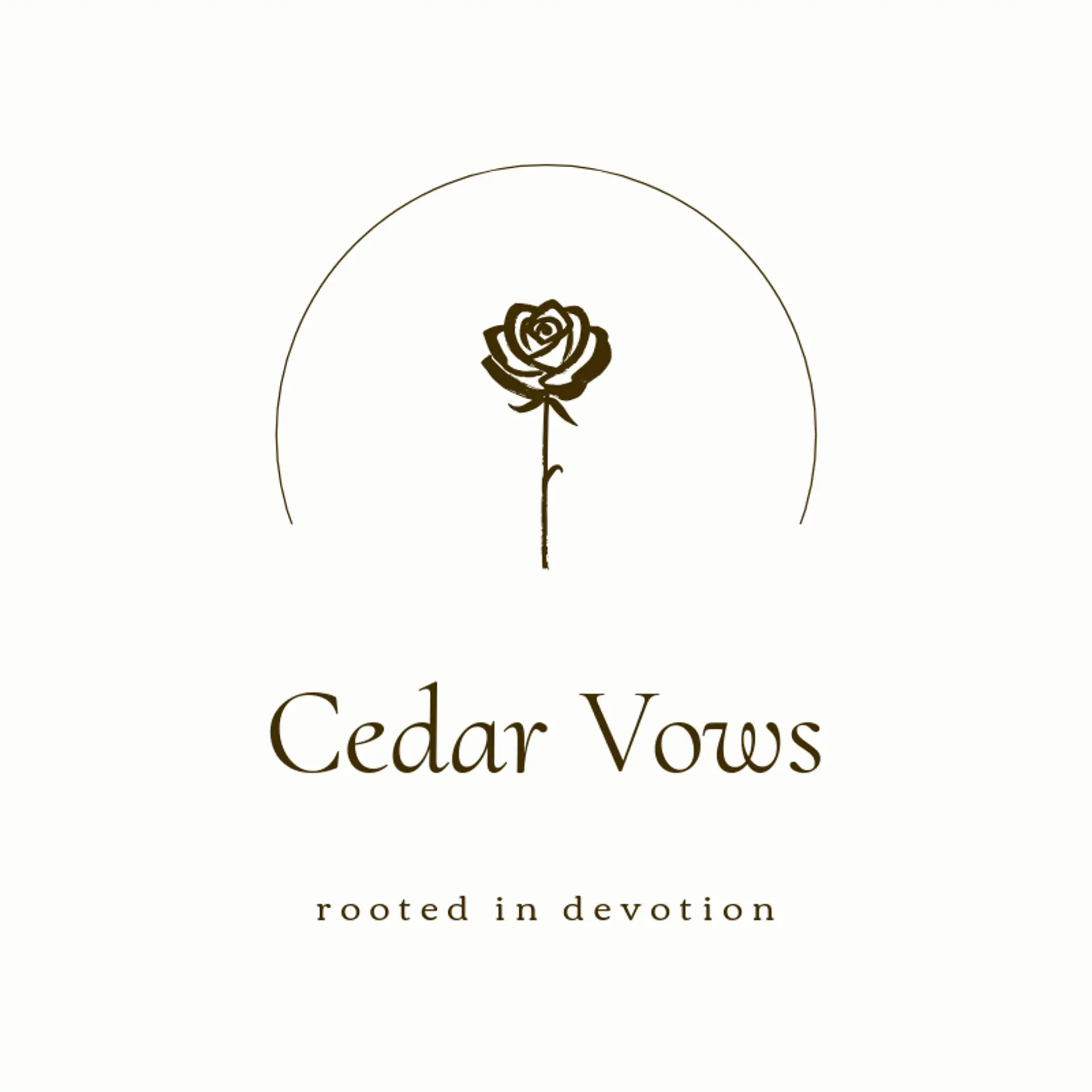 Cedar Vows logo for matrimony