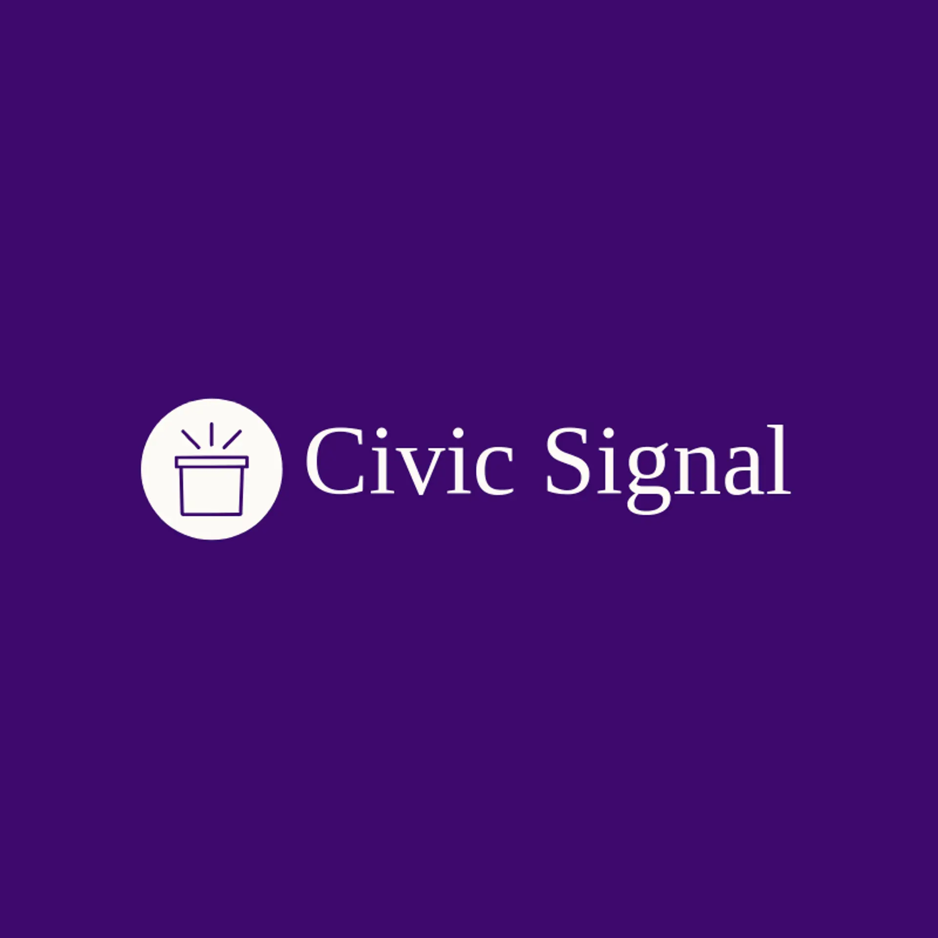 Civic Signal logo for vote
