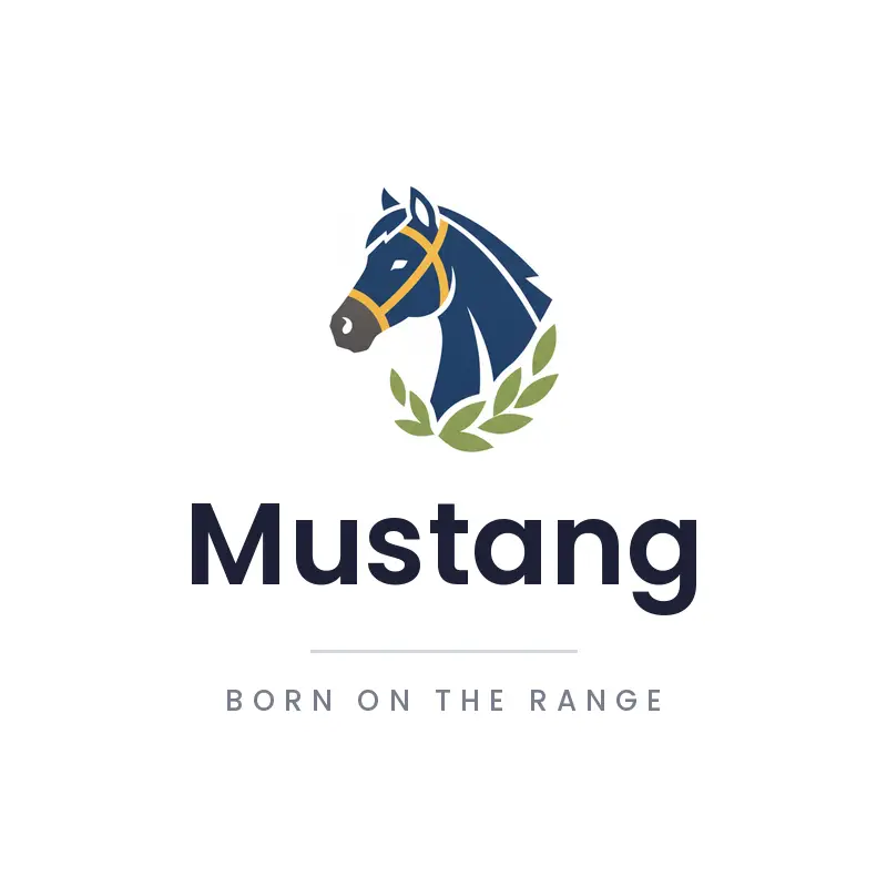 Horse minimal ranch logo