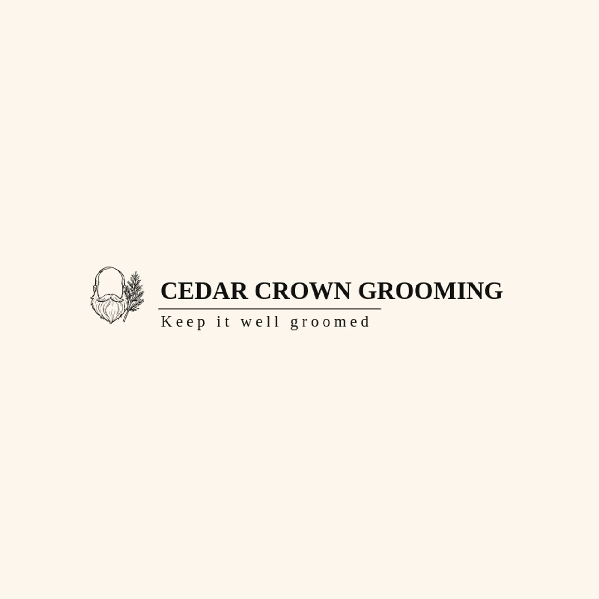 Cedar Crown Grooming logo for beard
