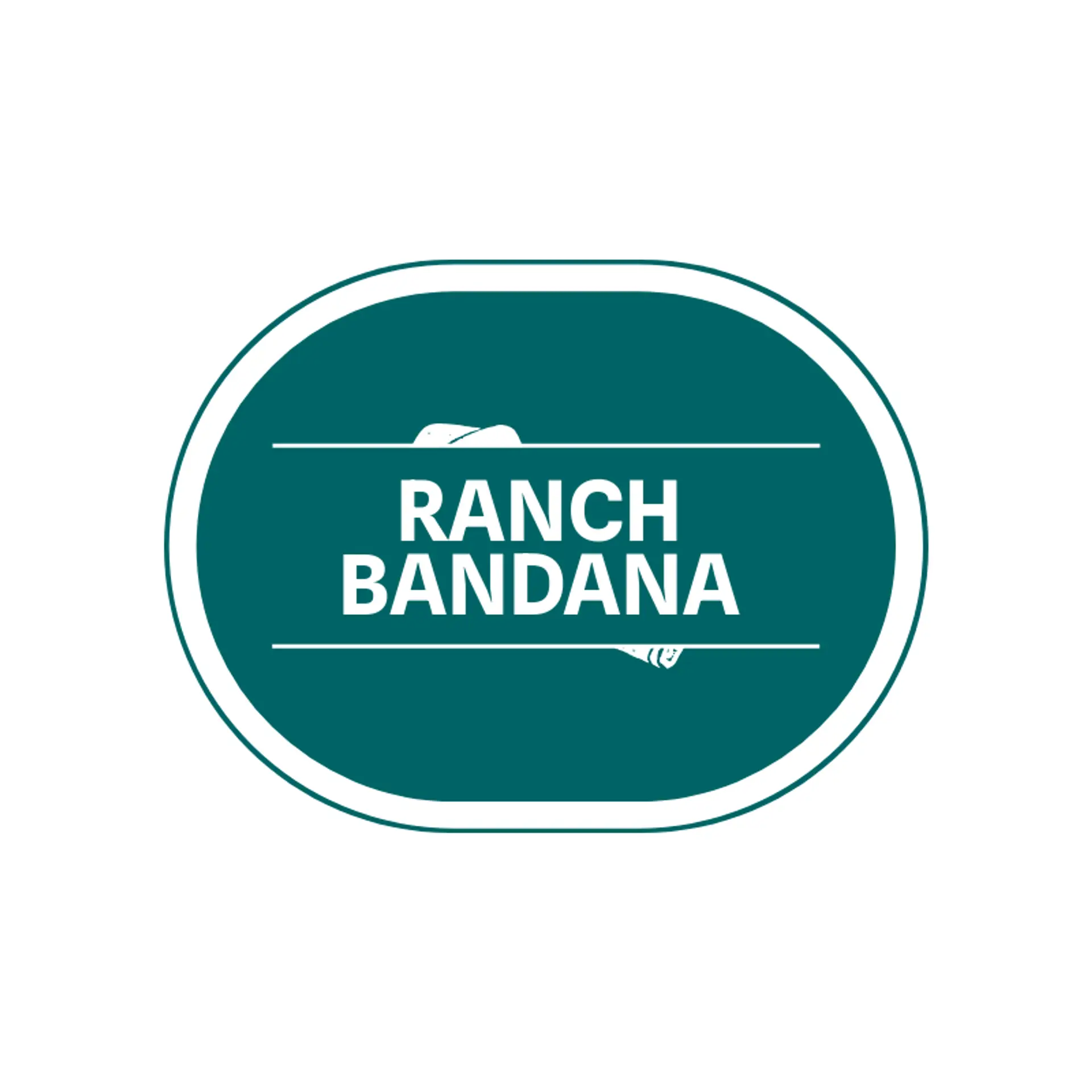 Ranch Bandana logo for cowboy