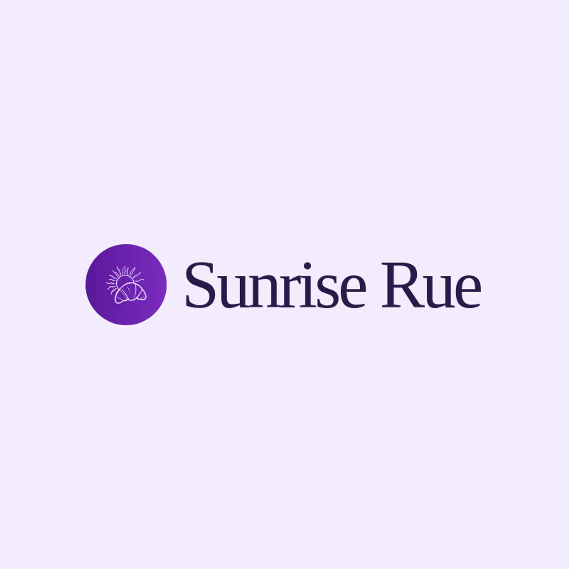 Sunrise Rue logo for french