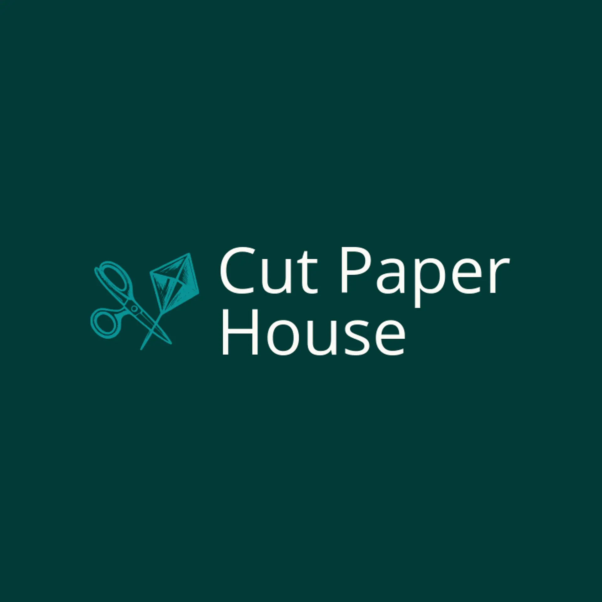 Cut Paper House logo for scissors