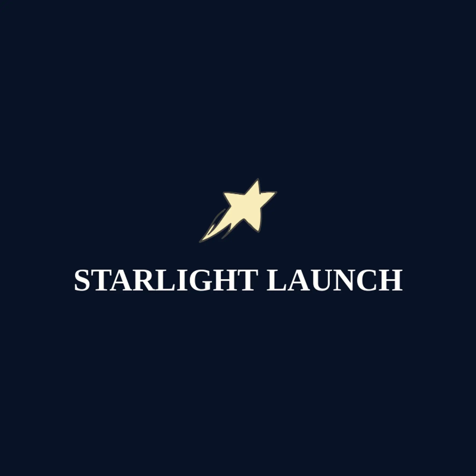 Starlight Launch logo for shooting star