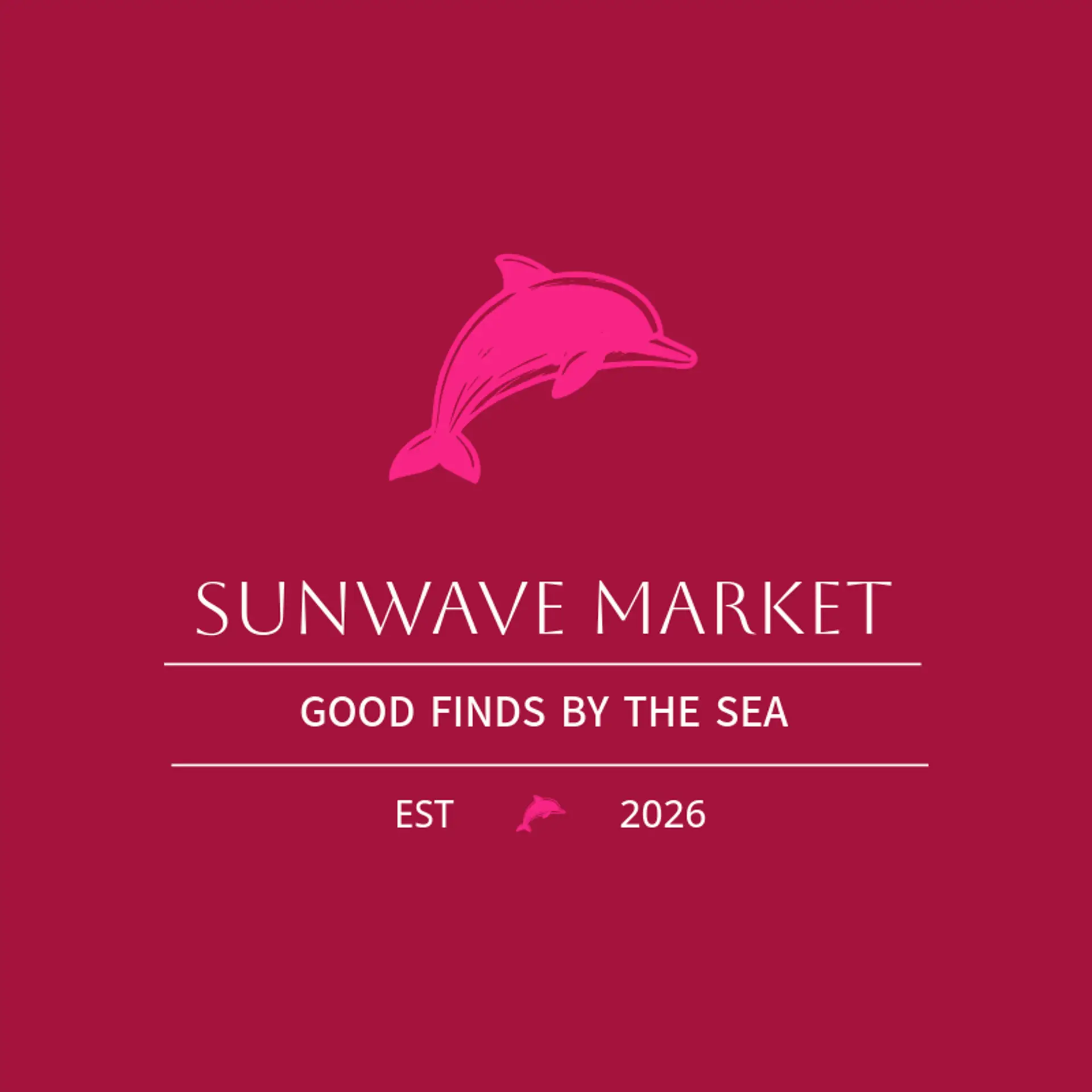 Sunwave Market logo for dolphin