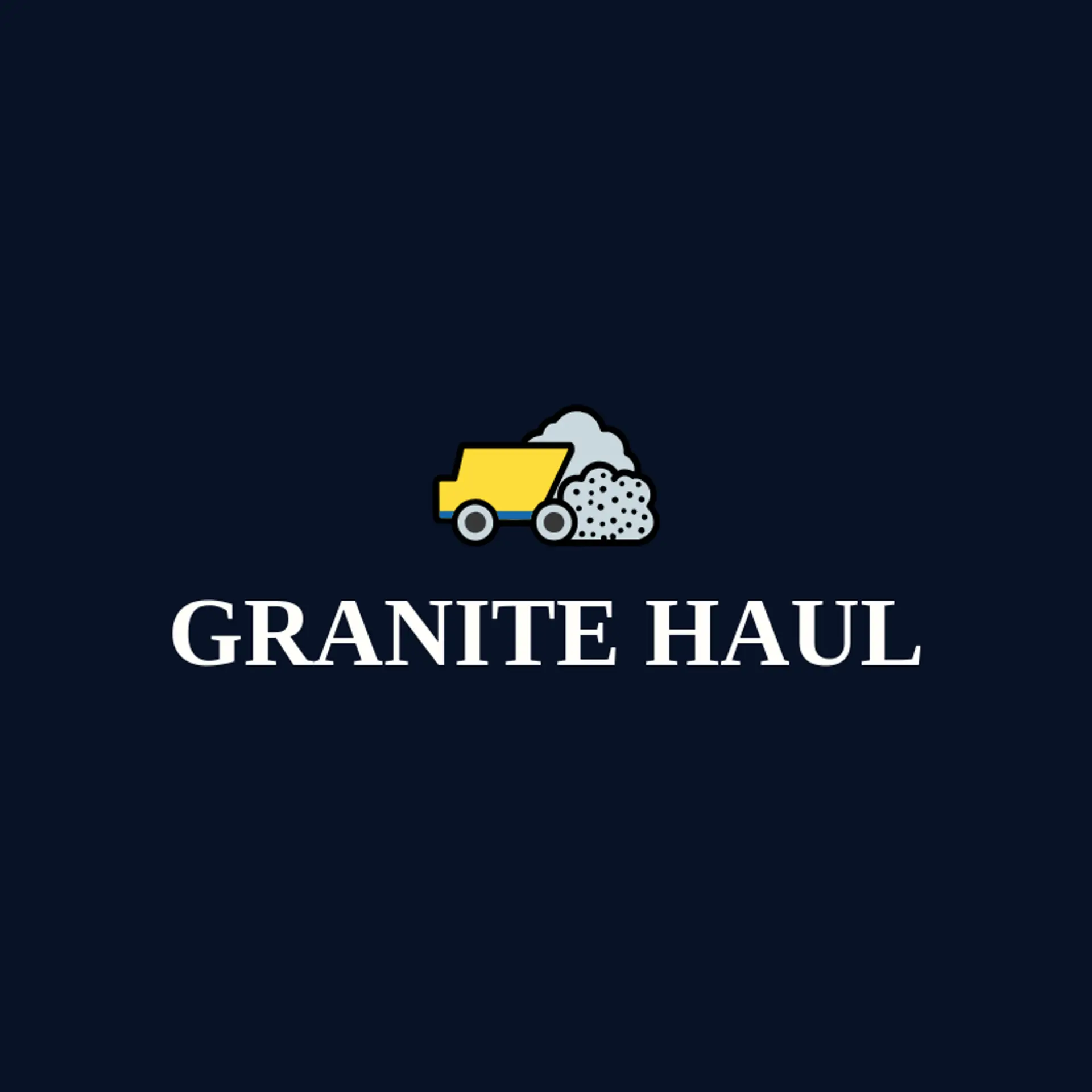 Granite Haul logo for dump truck