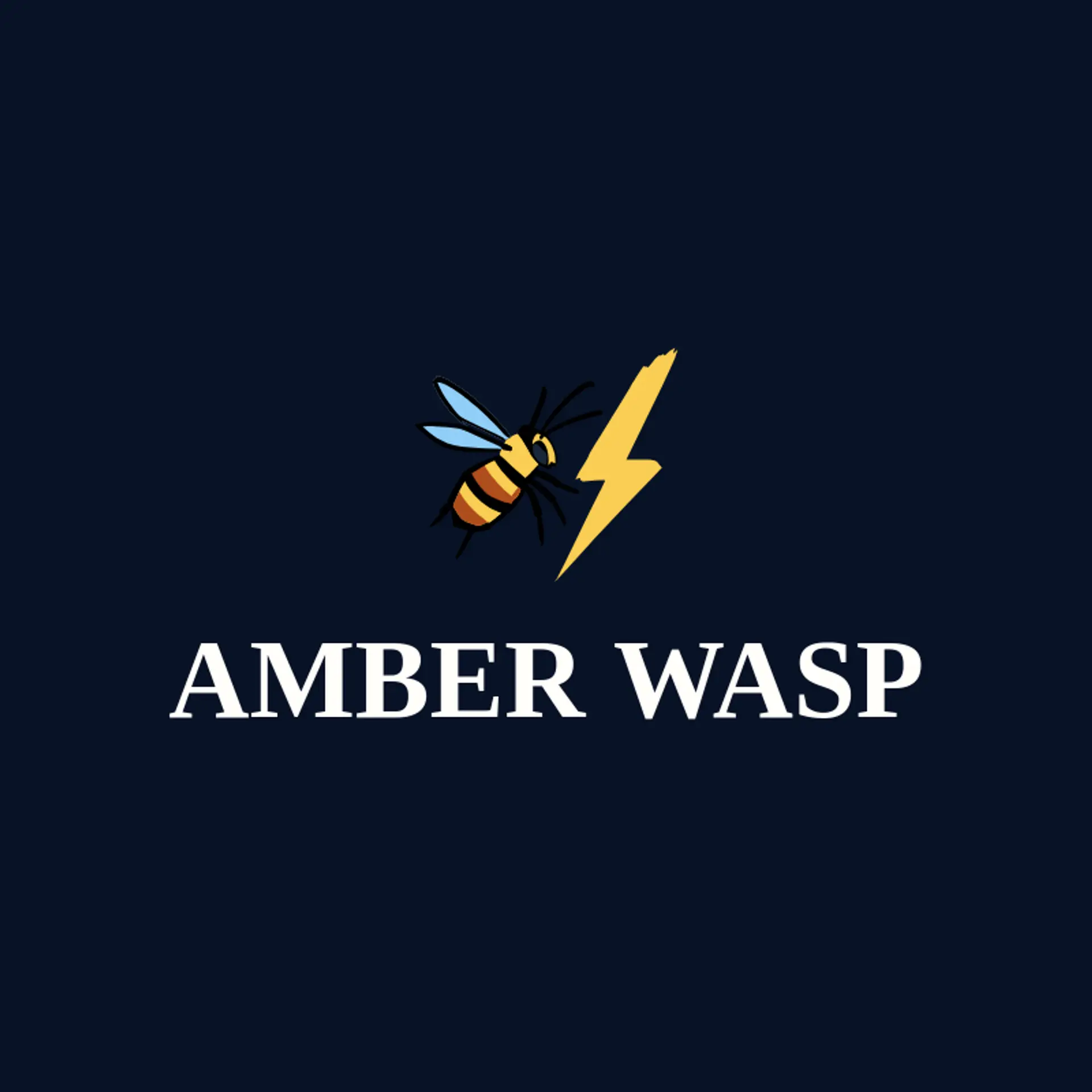 Amber Wasp logo for wasp