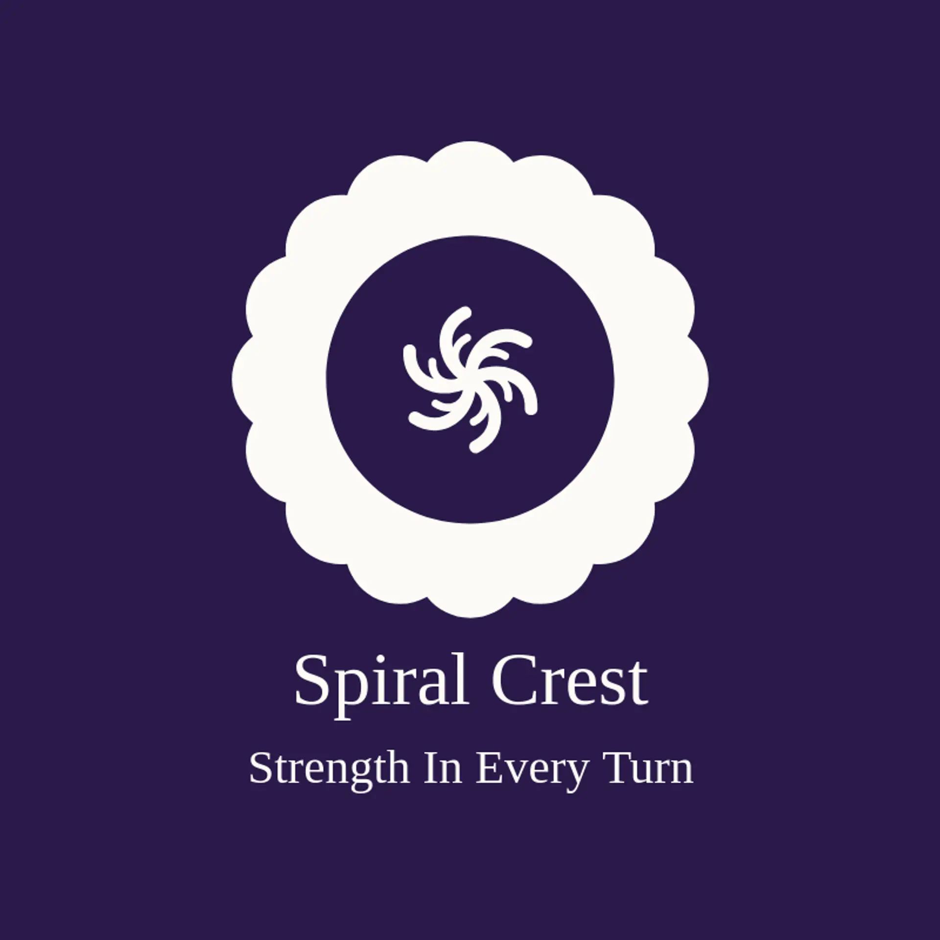 Spiral Crest logo for vortex