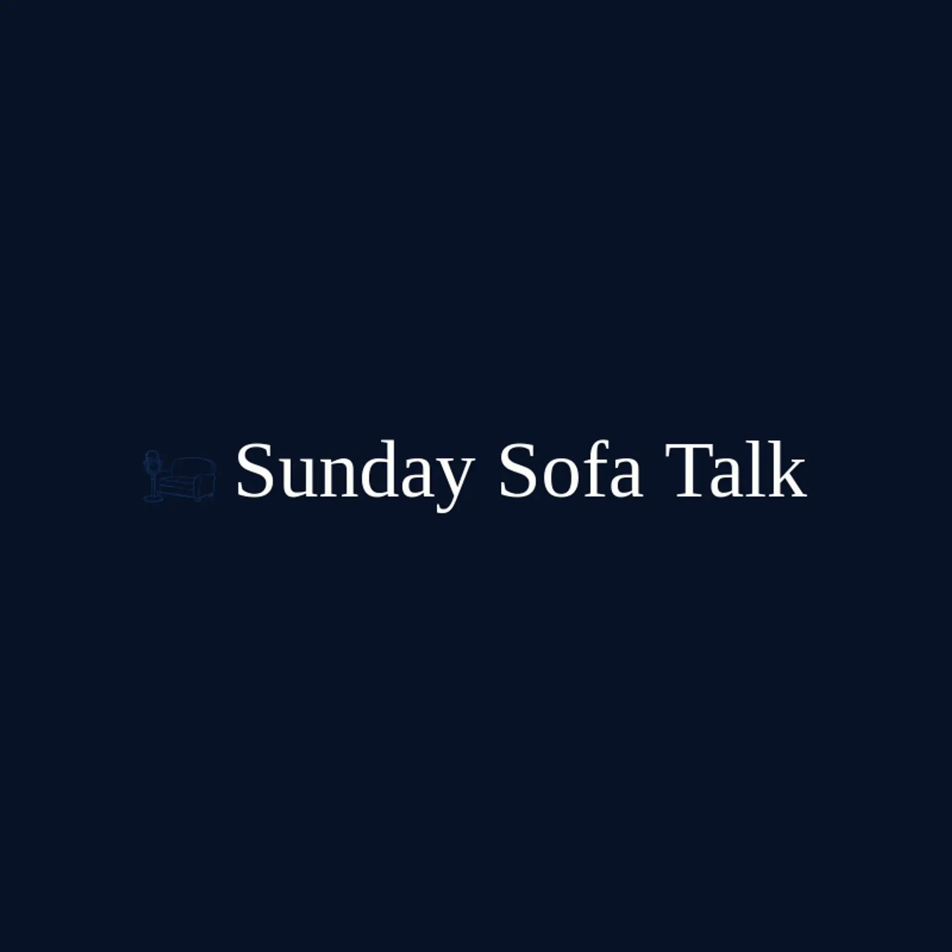 Sunday Sofa Talk logo for talk show
