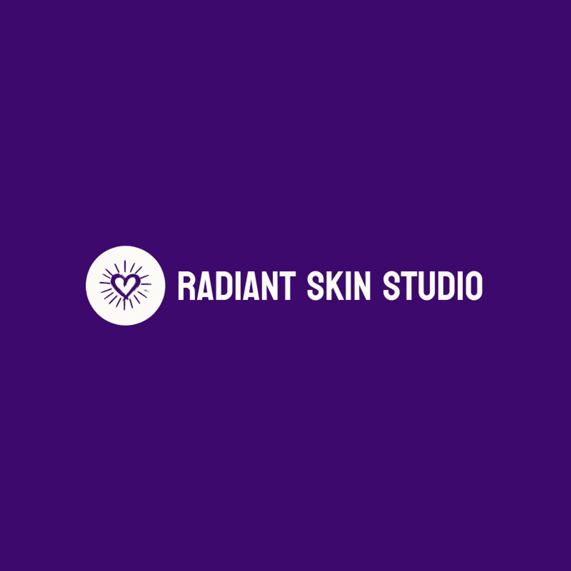 Radiant Skin Studio logo for heart