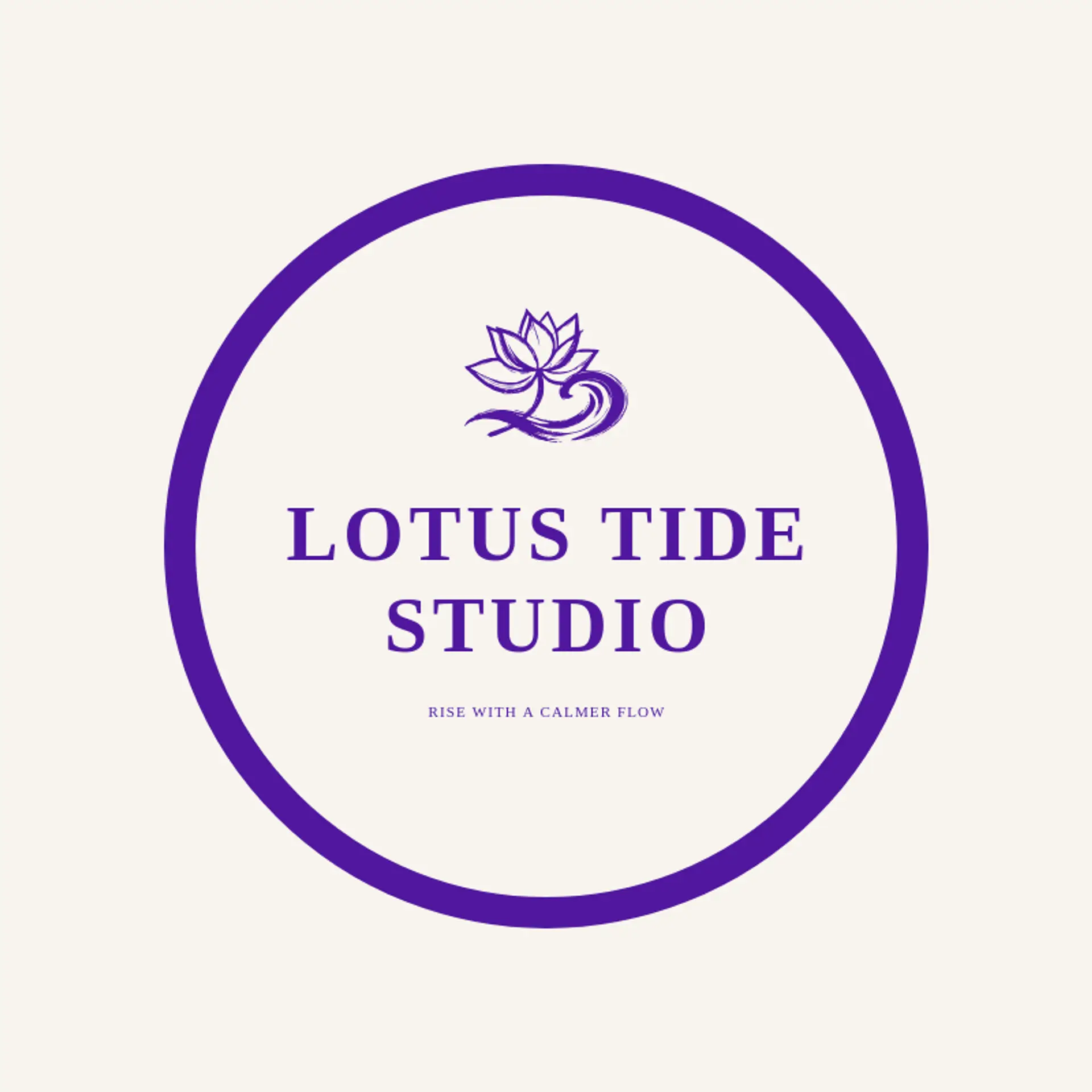 Lotus Tide Studio logo for lotus flower