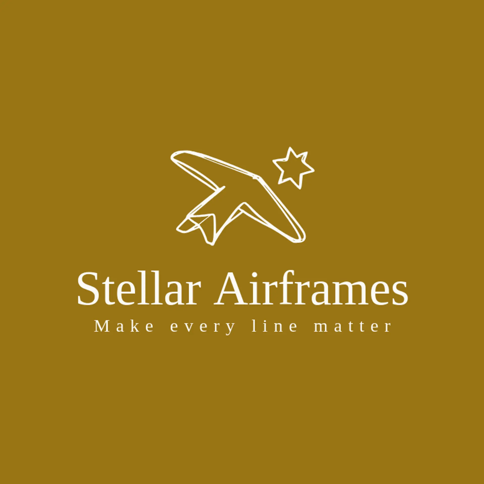 Stellar Airframes logo for aerospace