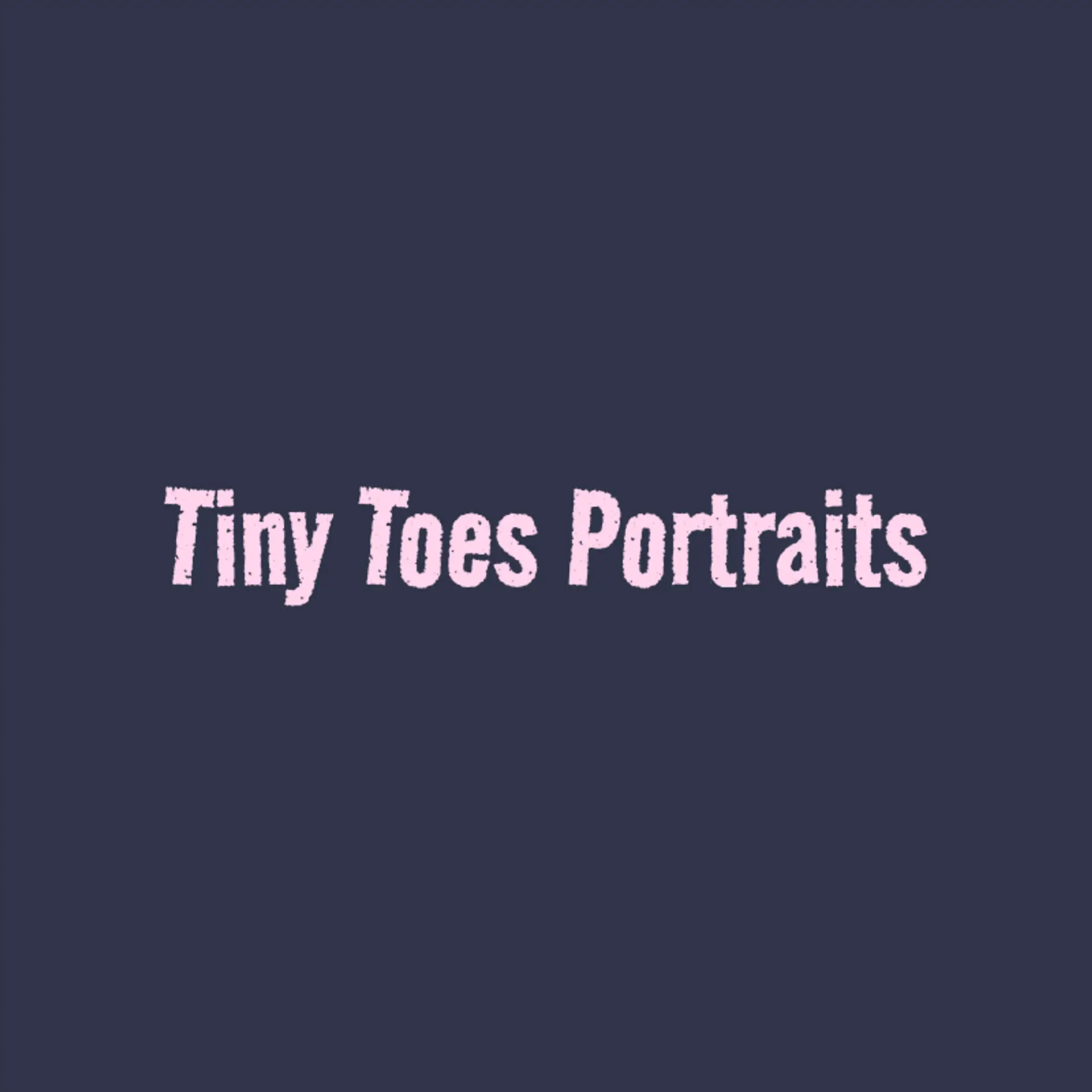 Tiny Toes Portraits logo for newborn photography
