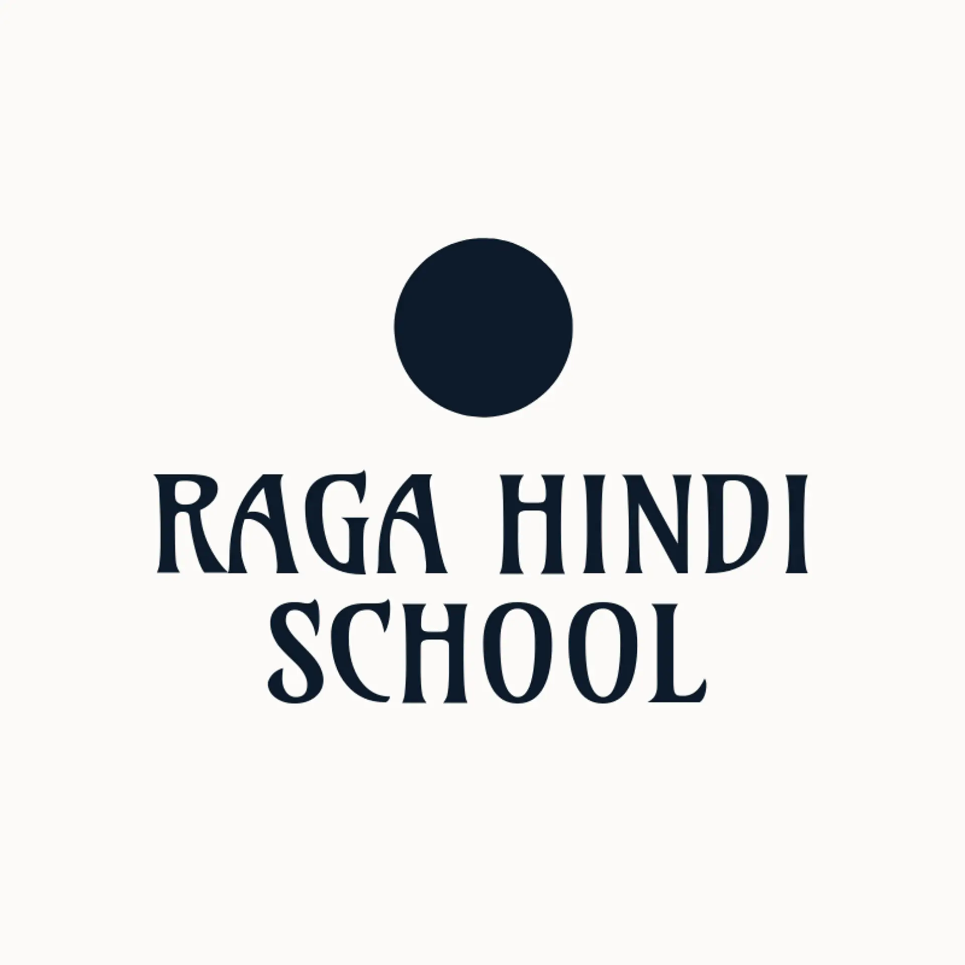 Raga Hindi School logo for hindi