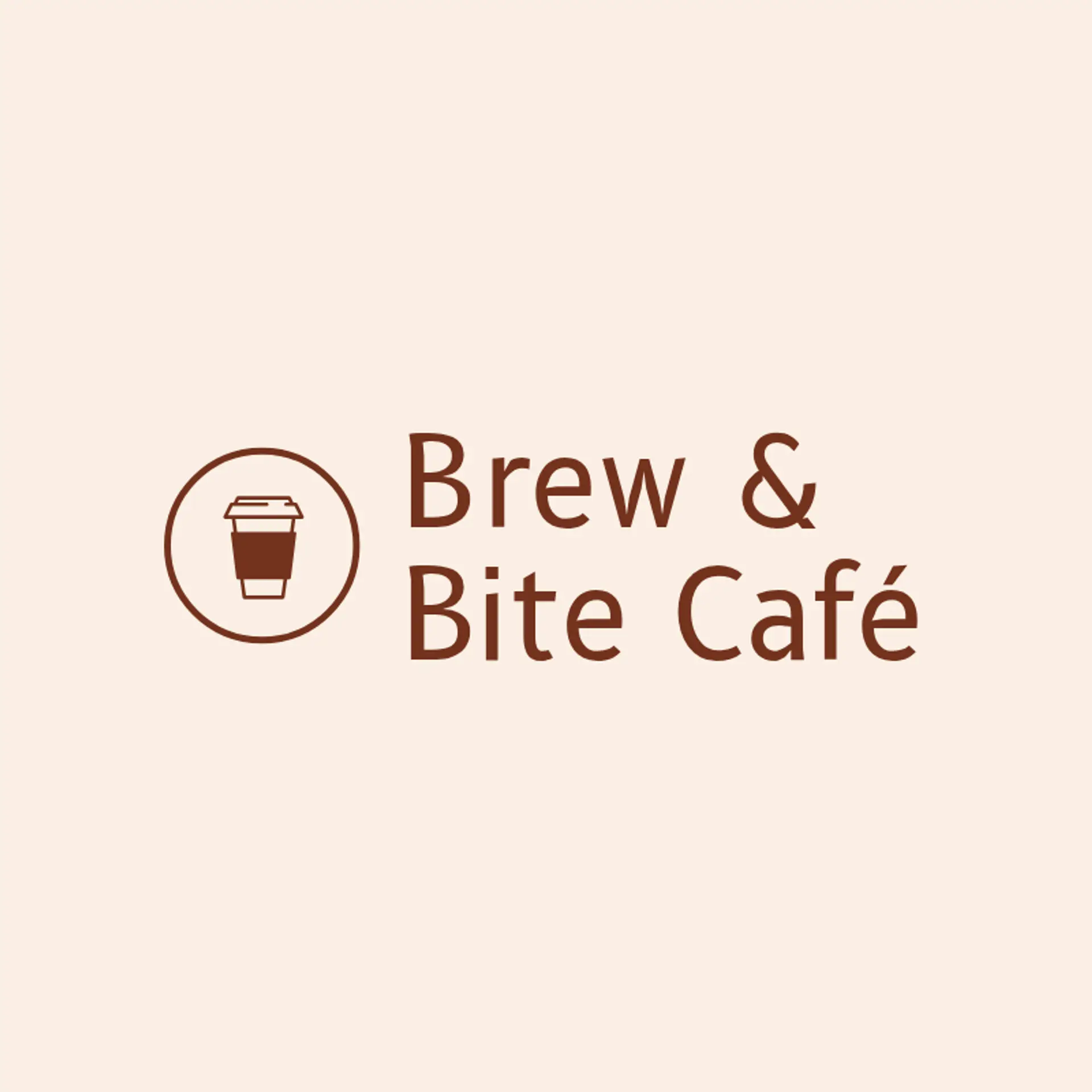 Bistro Brew & Bite logo for food cafe