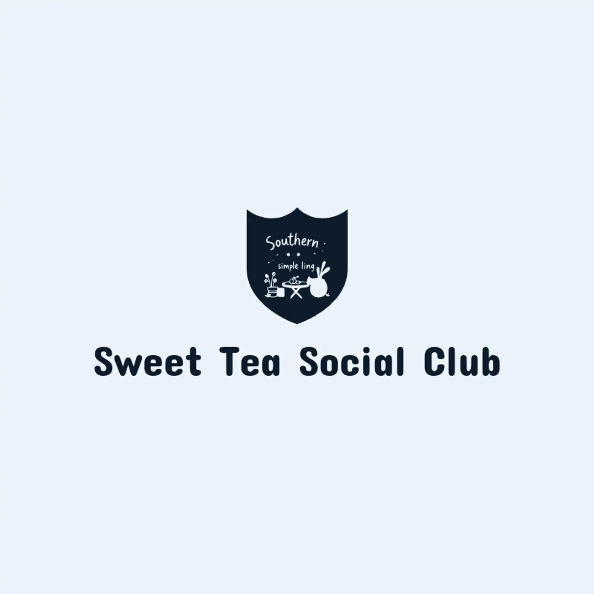 Sweet Tea Social Club logo for southern