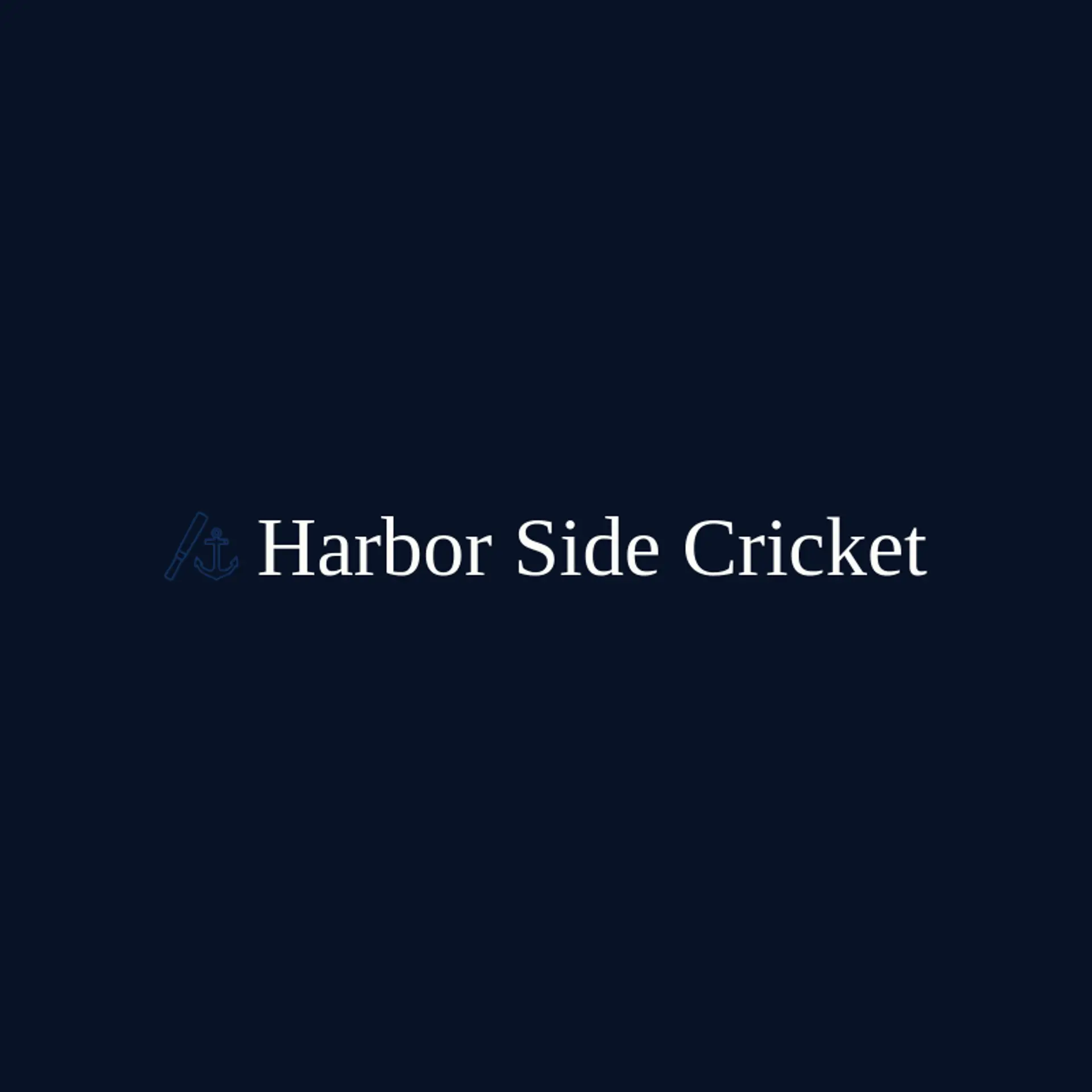 Harbor Side Cricket logo for cricket team