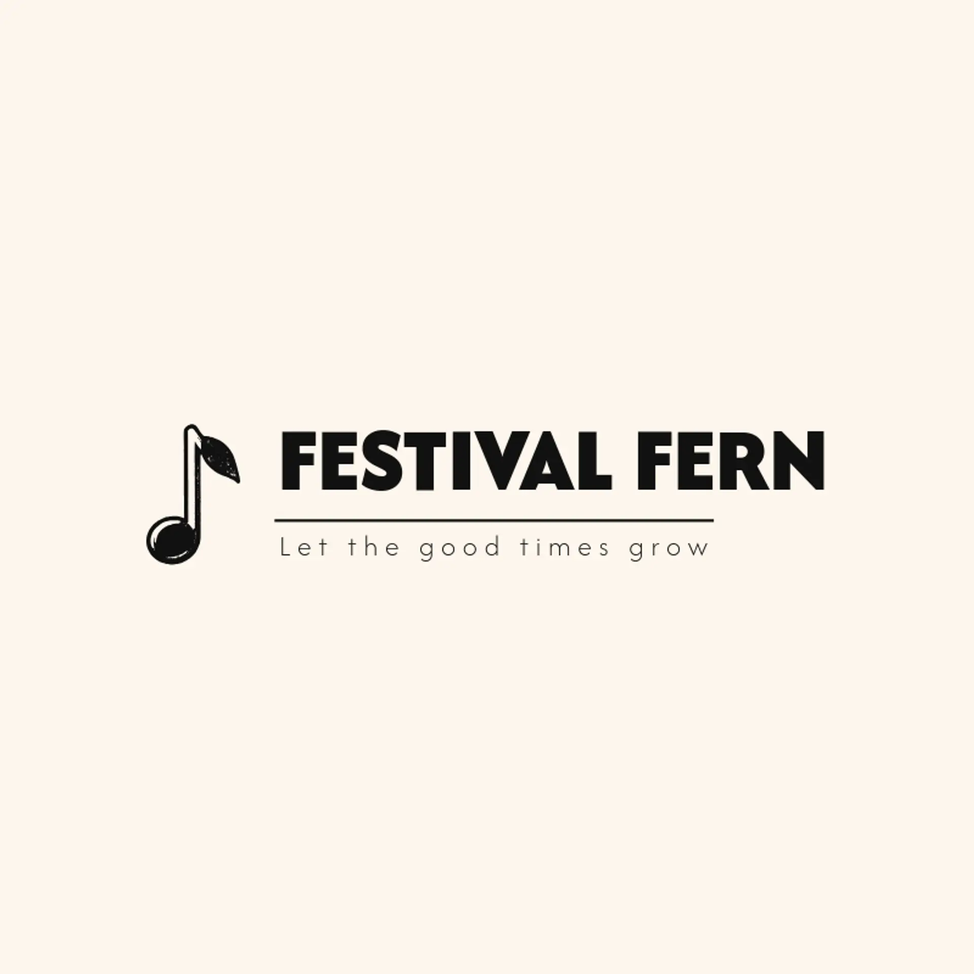 Festival Fern logo for event