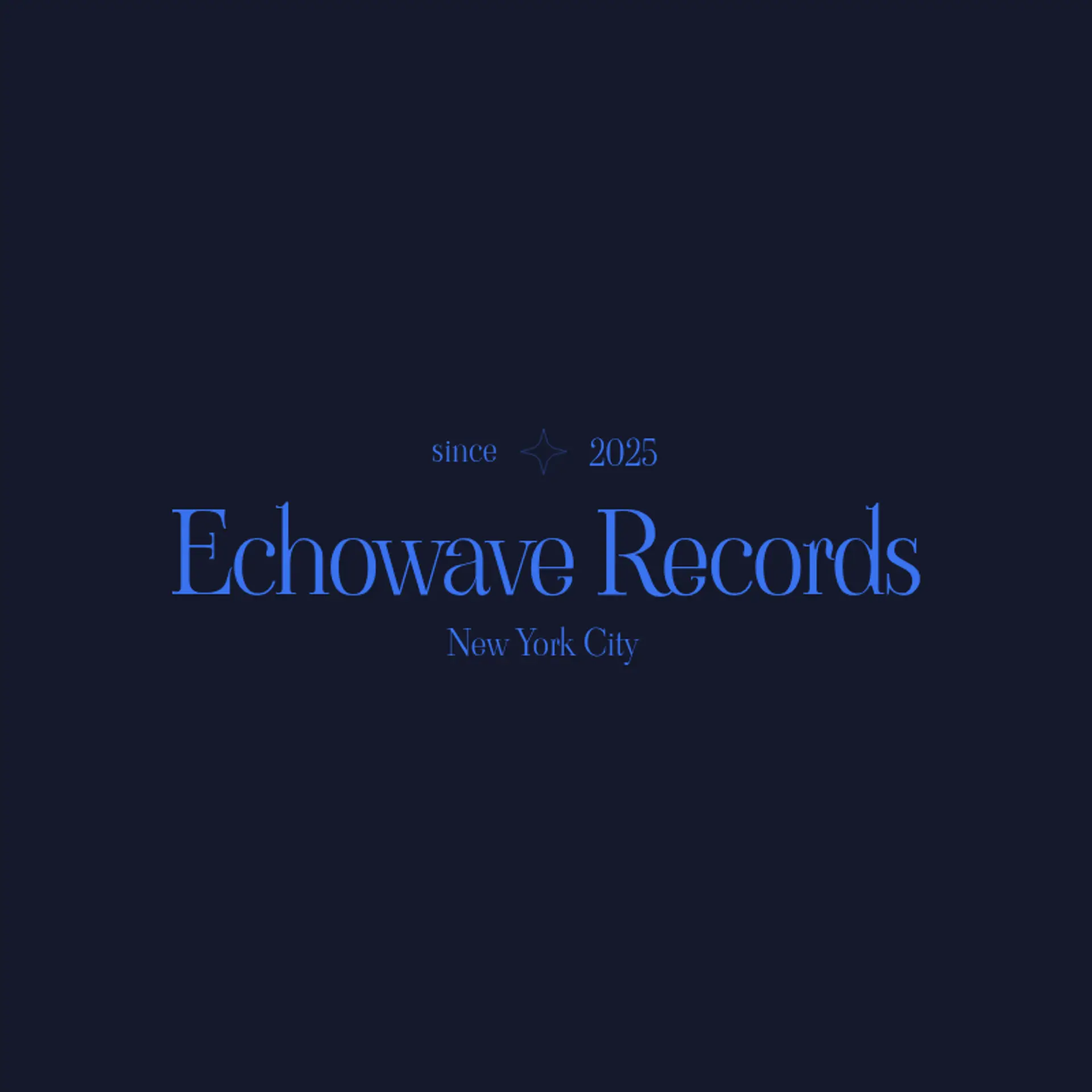 EchoVest Records logo for music label