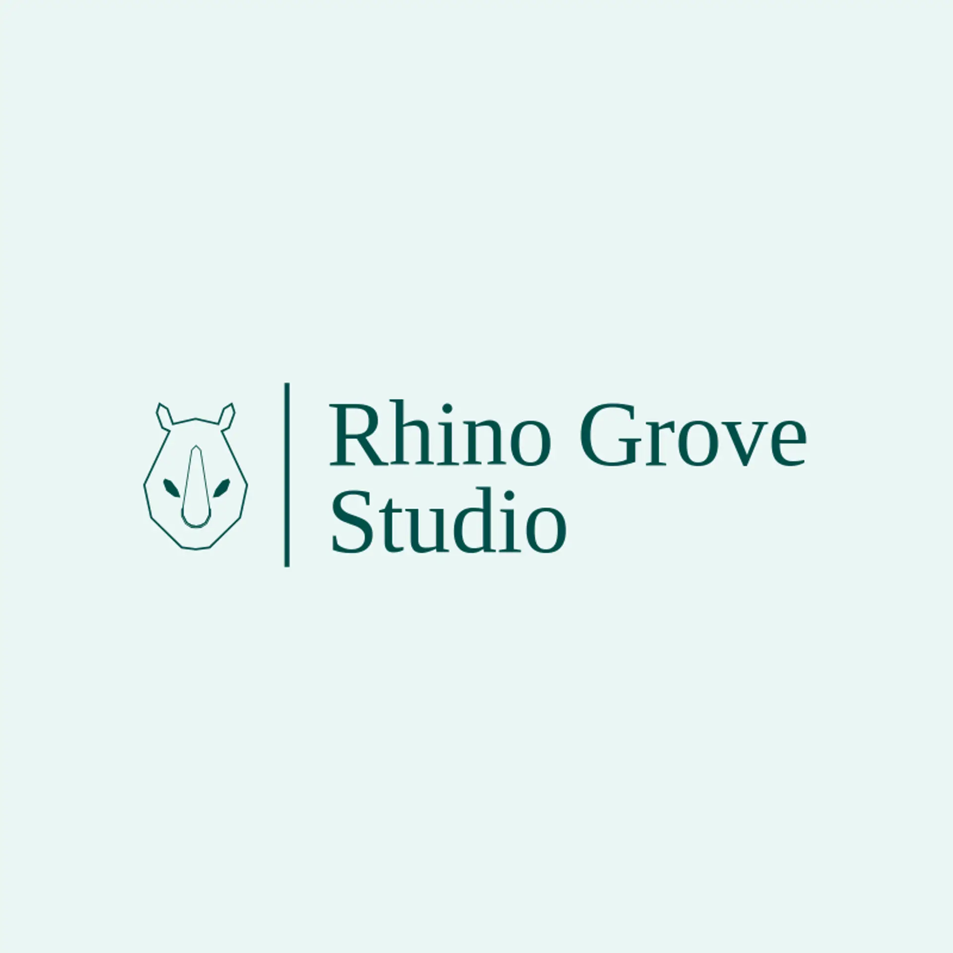 Rhino Grove Studio logo for rhino