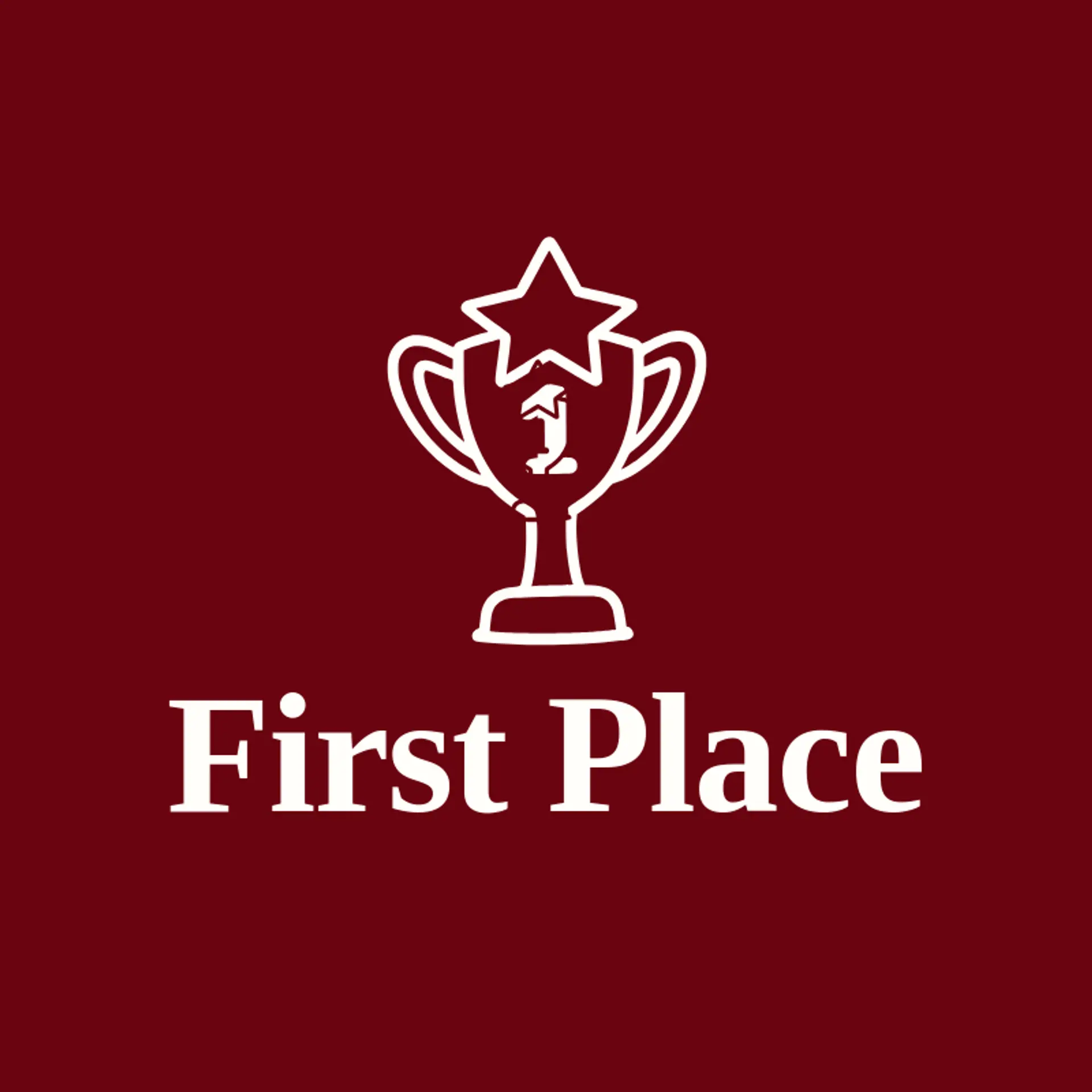 First Place logo for trophy