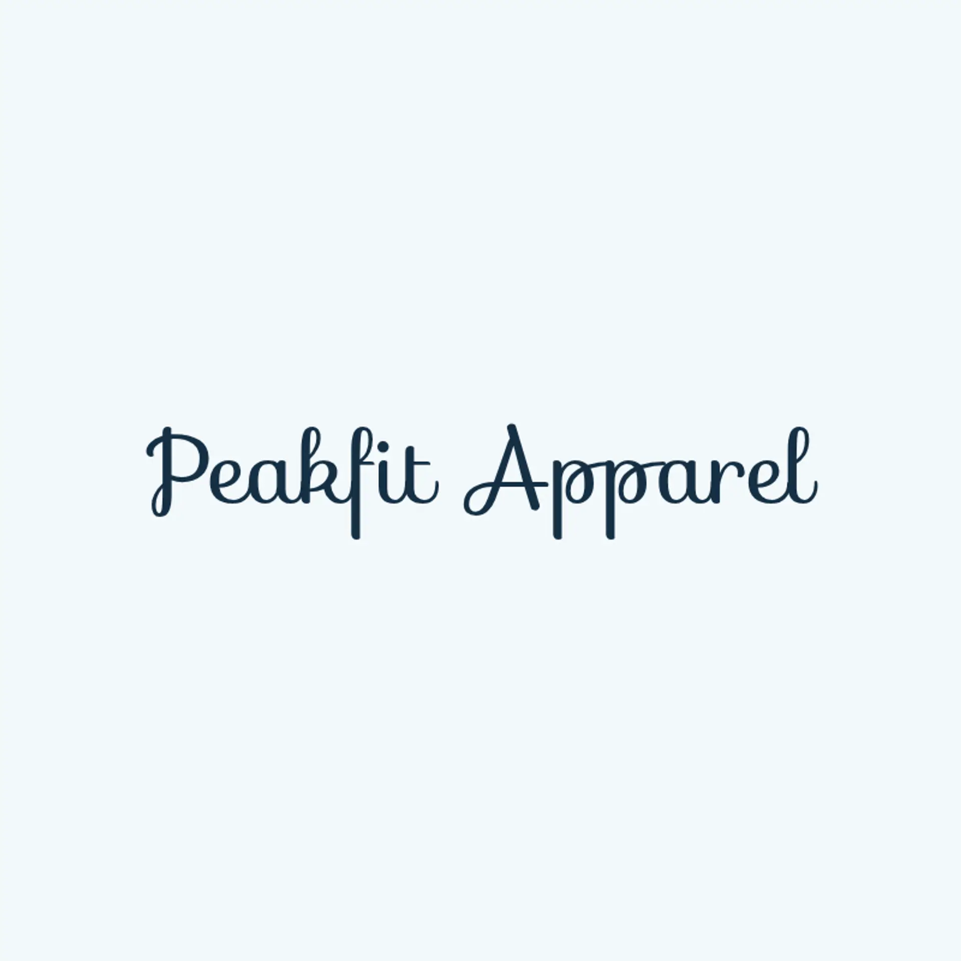 PeakFit Apparel logo for fitness clothing