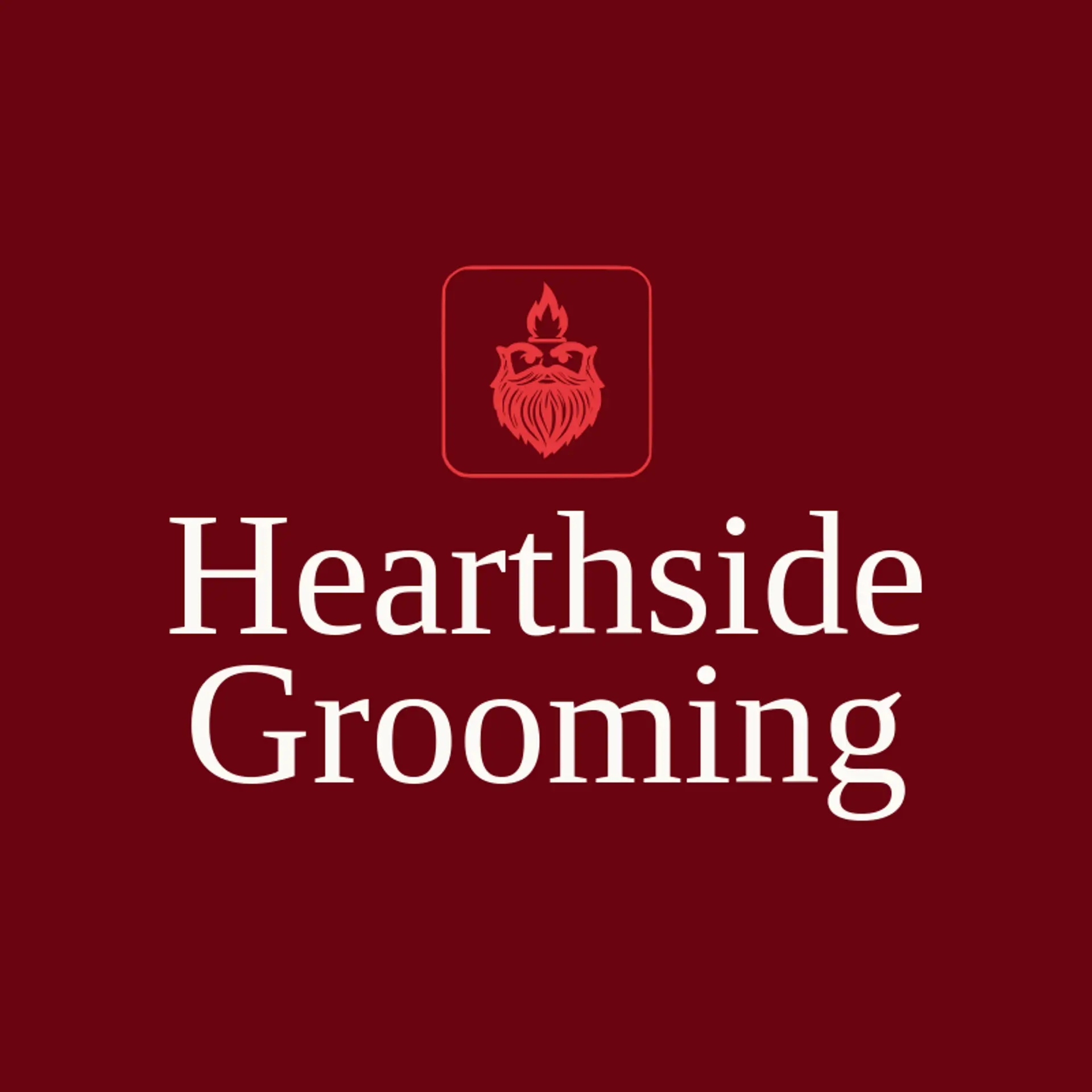 Hearthside Grooming logo for beard