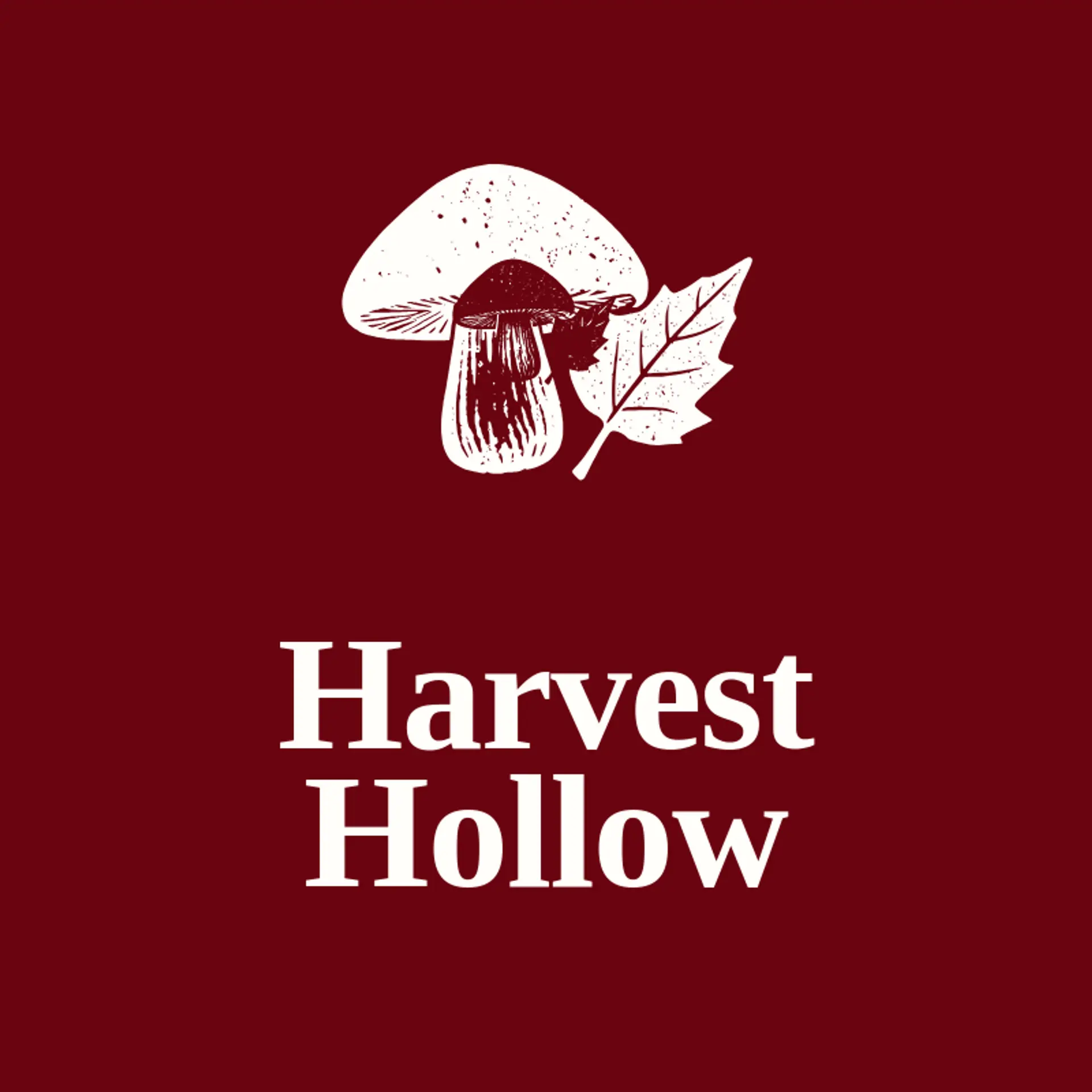 Harvest Hollow logo for mushroom