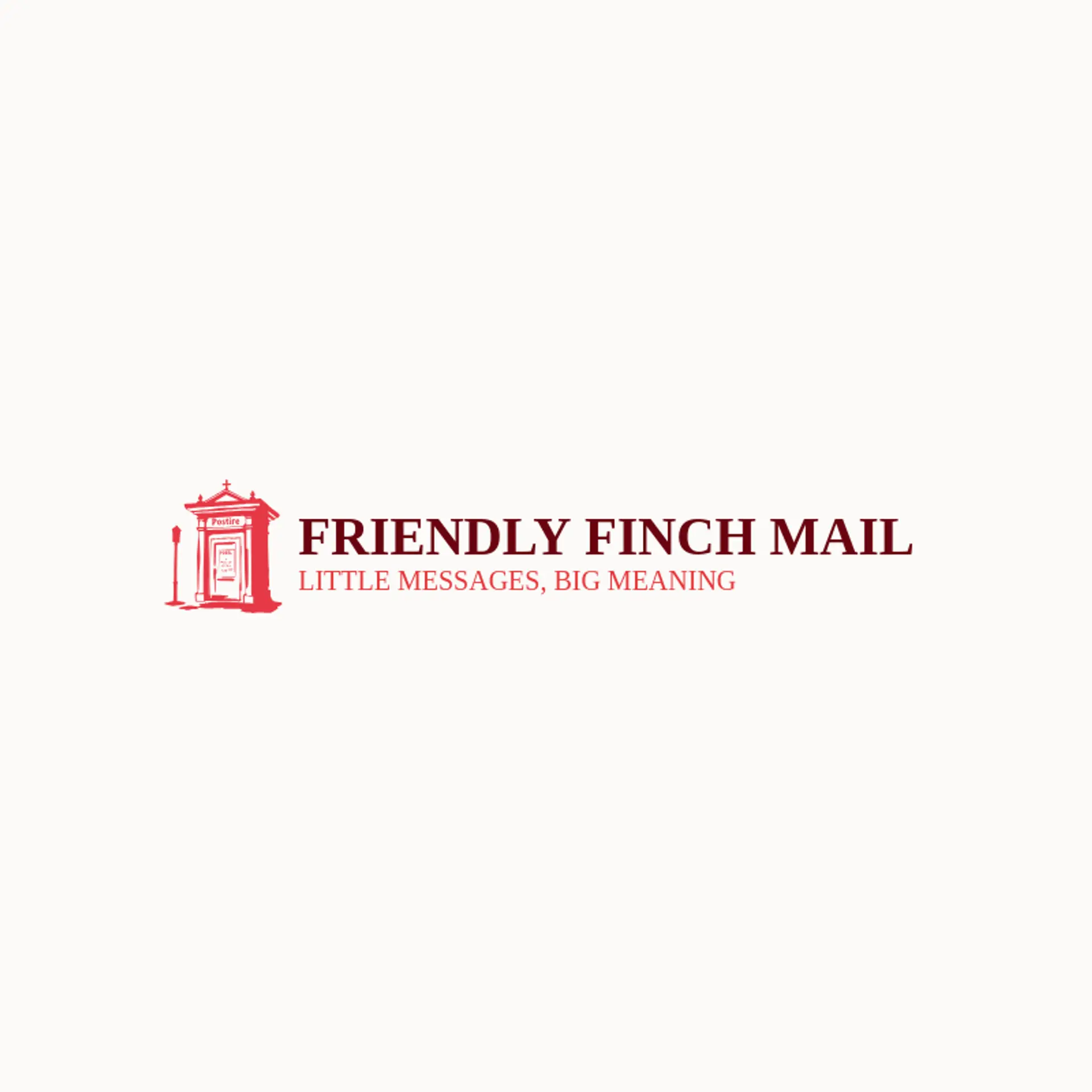 Friendly Finch Mail logo for post office