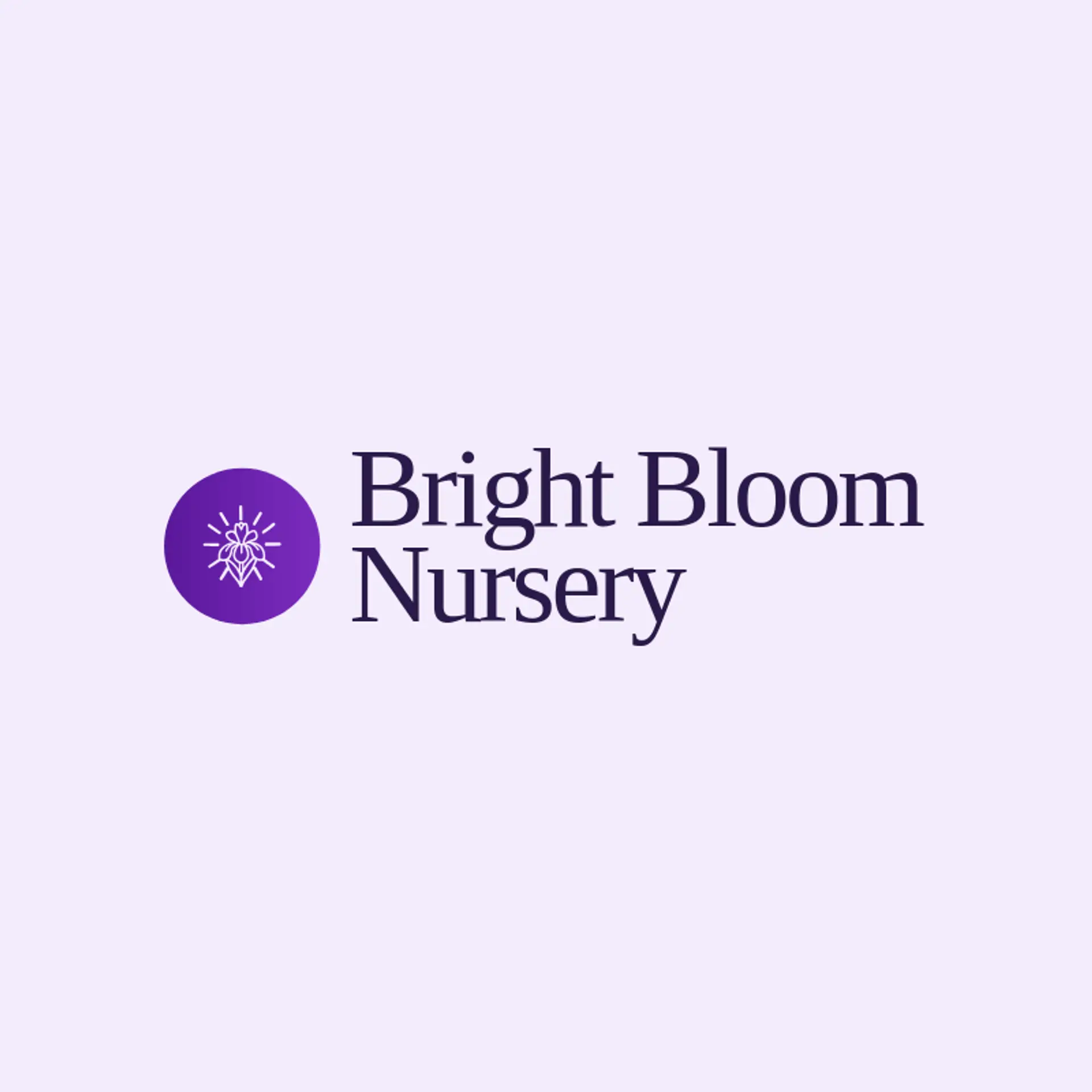 Bright Bloom Nursery logo for iris