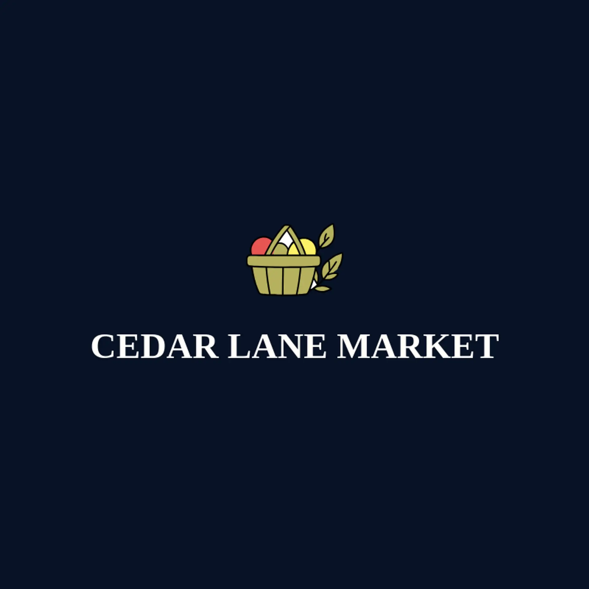 Cedar Lane Market logo for market