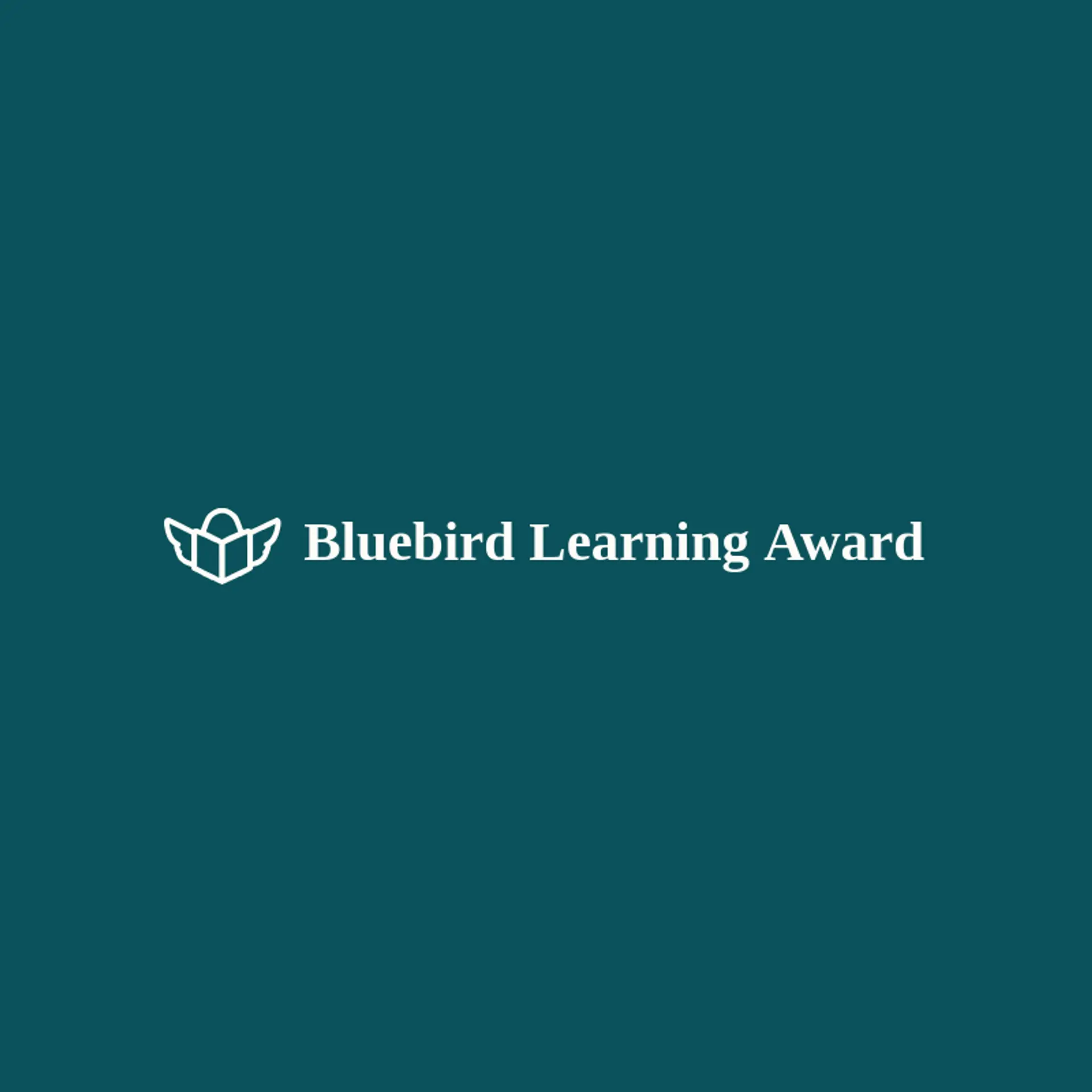 Bluebird Learning Award logo for scholarship