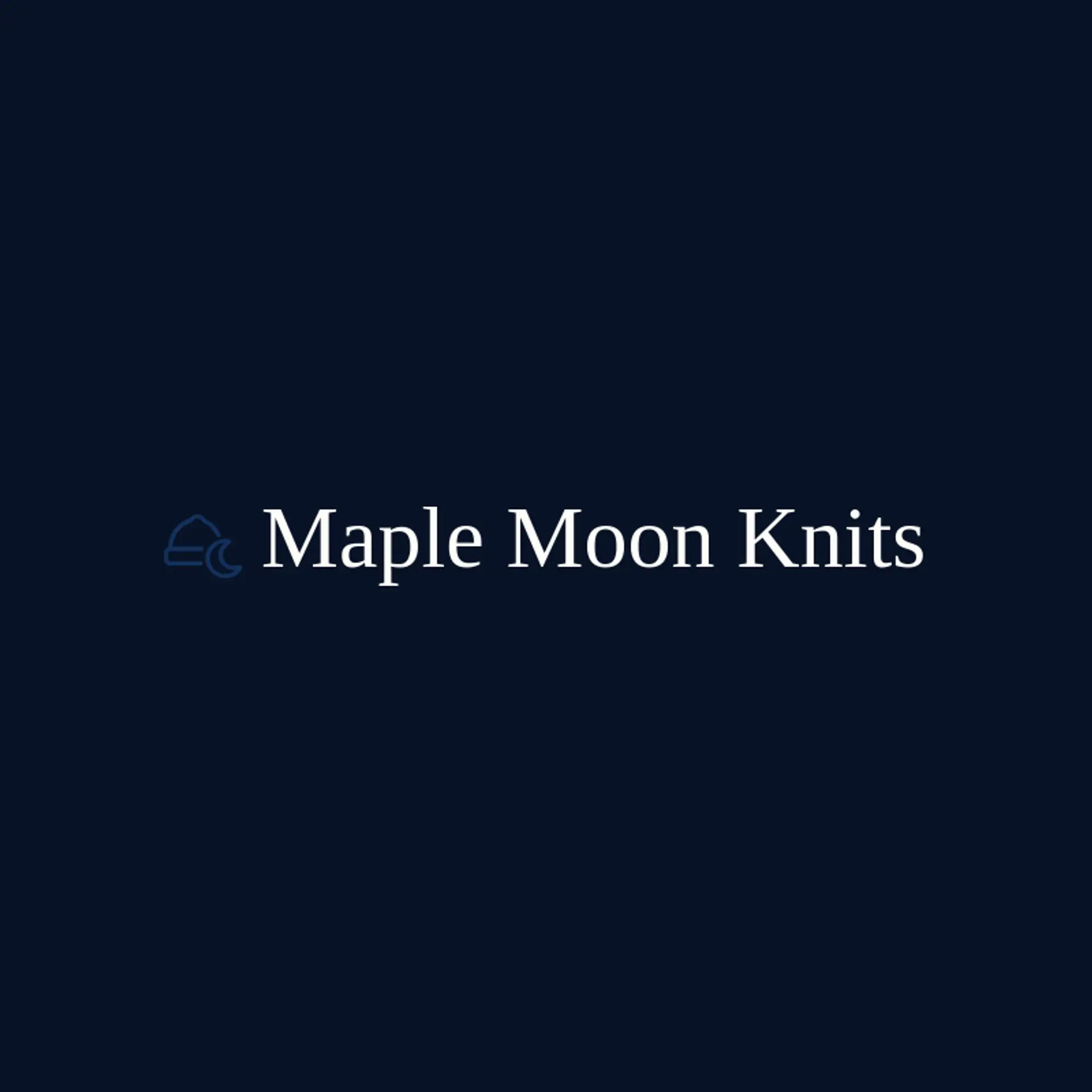 Maple Moon Knits logo for beanie
