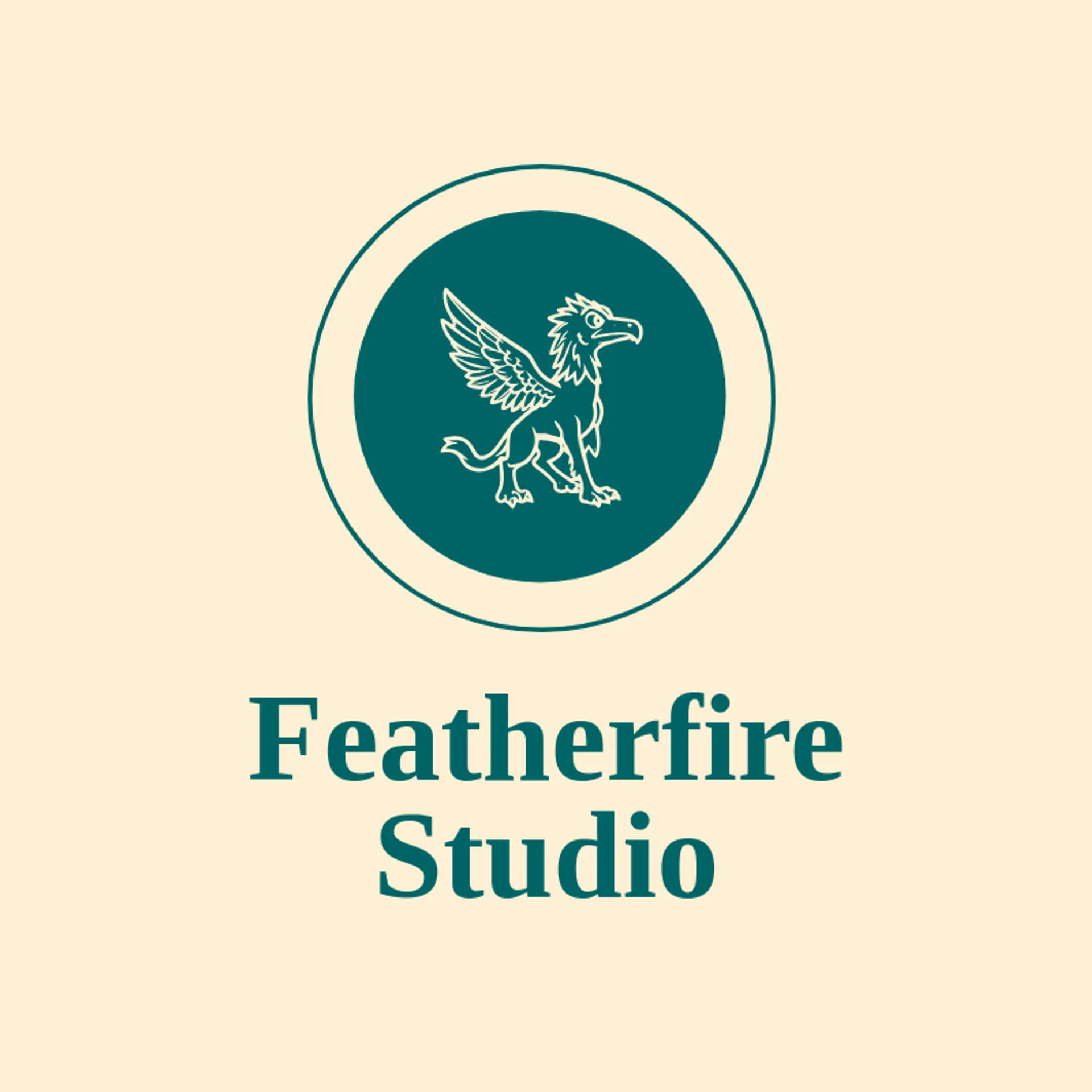 Featherfire Studio logo for griffin