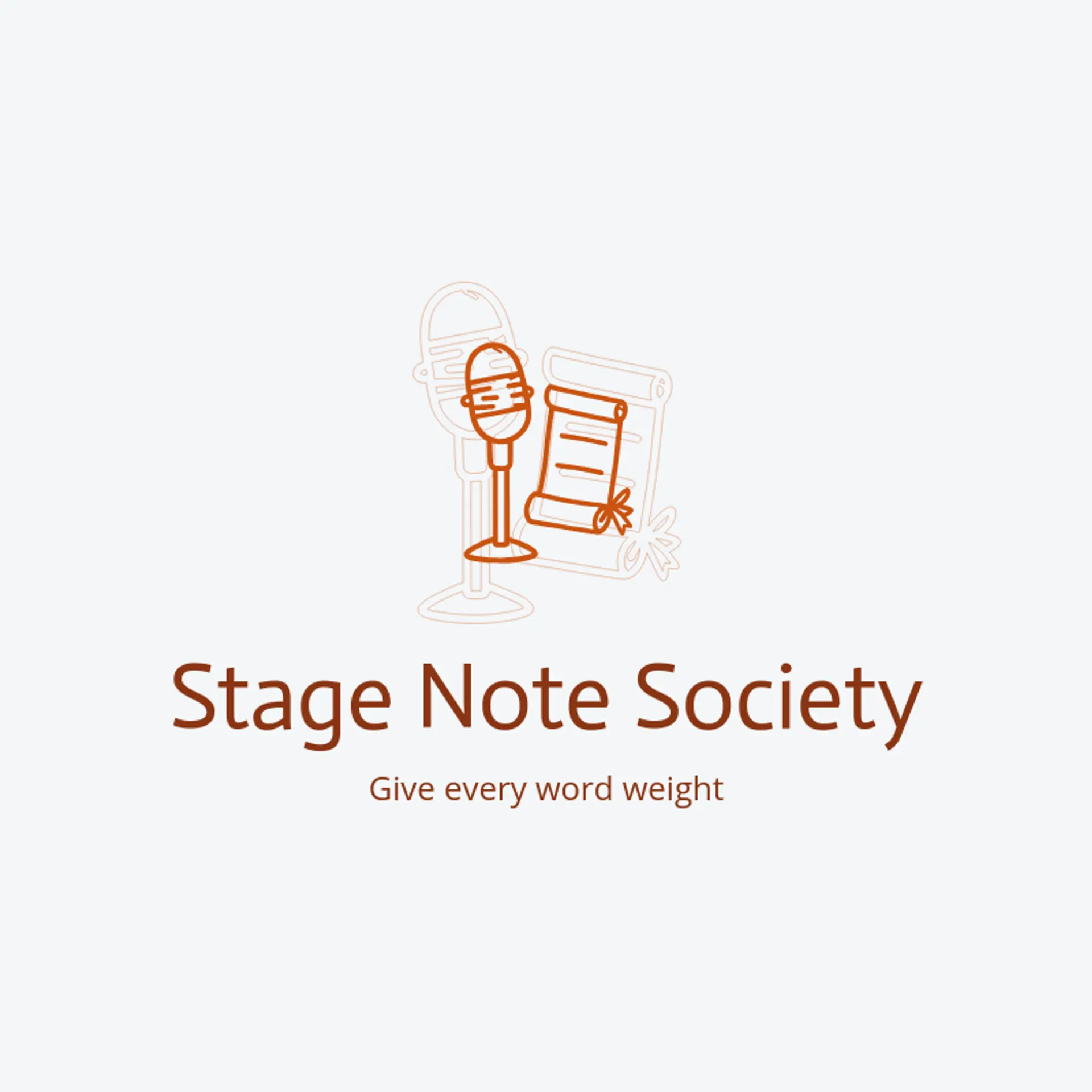 Stage Note Society logo for drama