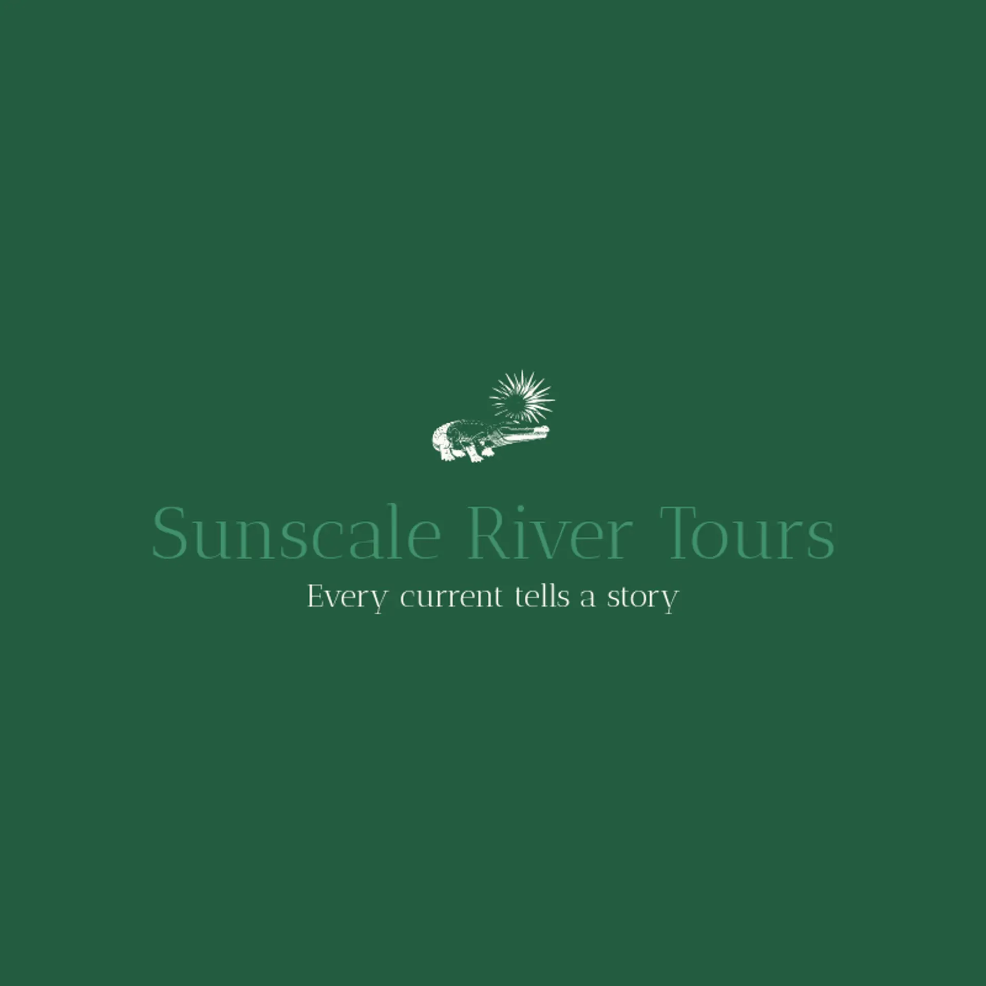 Sunscale River Tours logo for crocodile